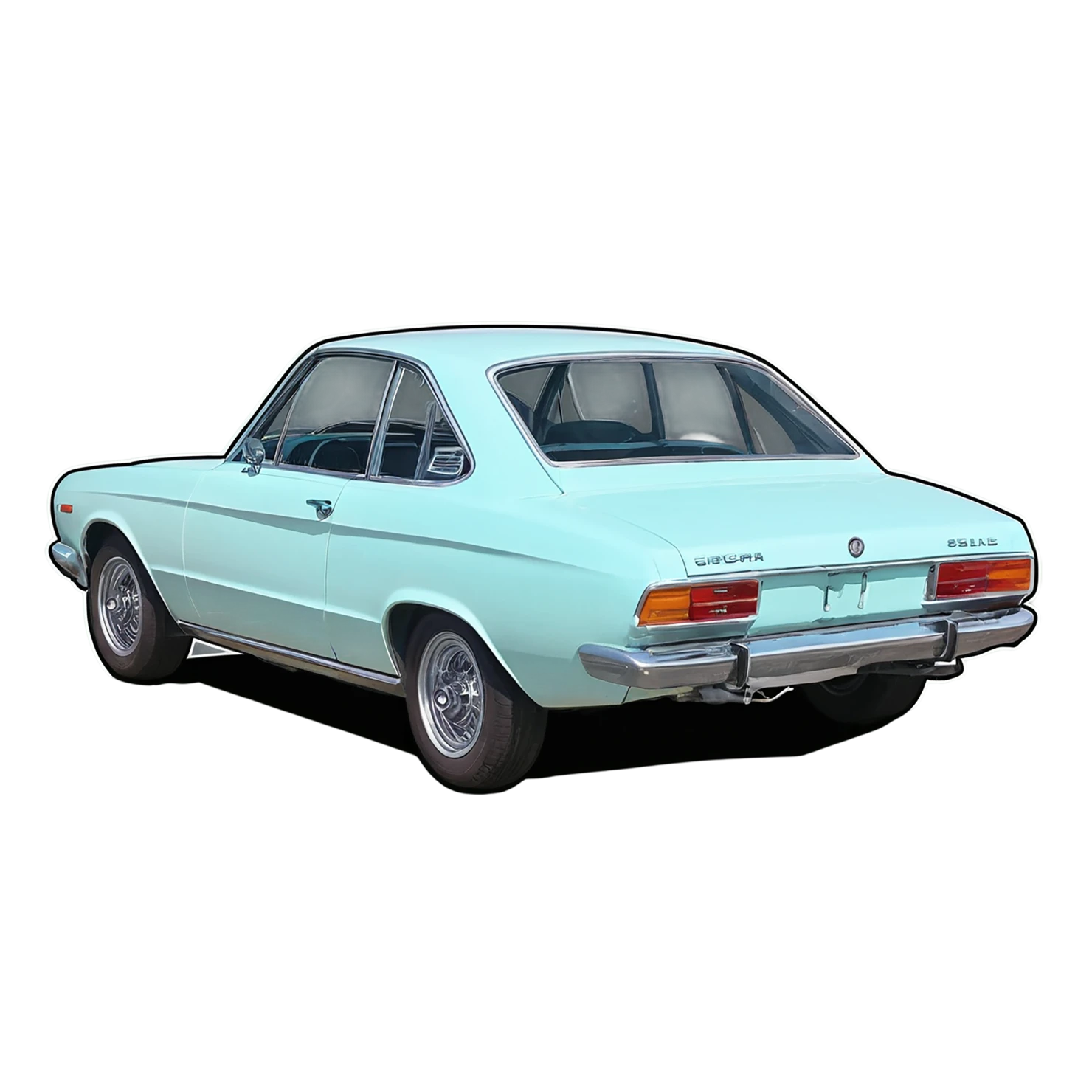 Car watercolor sticker isolated on transparent background #13732