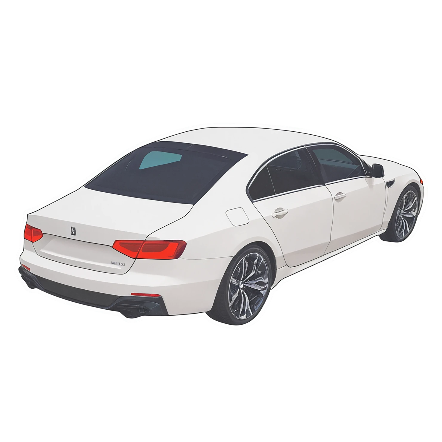 Car watercolor sticker isolated on transparent background #13734