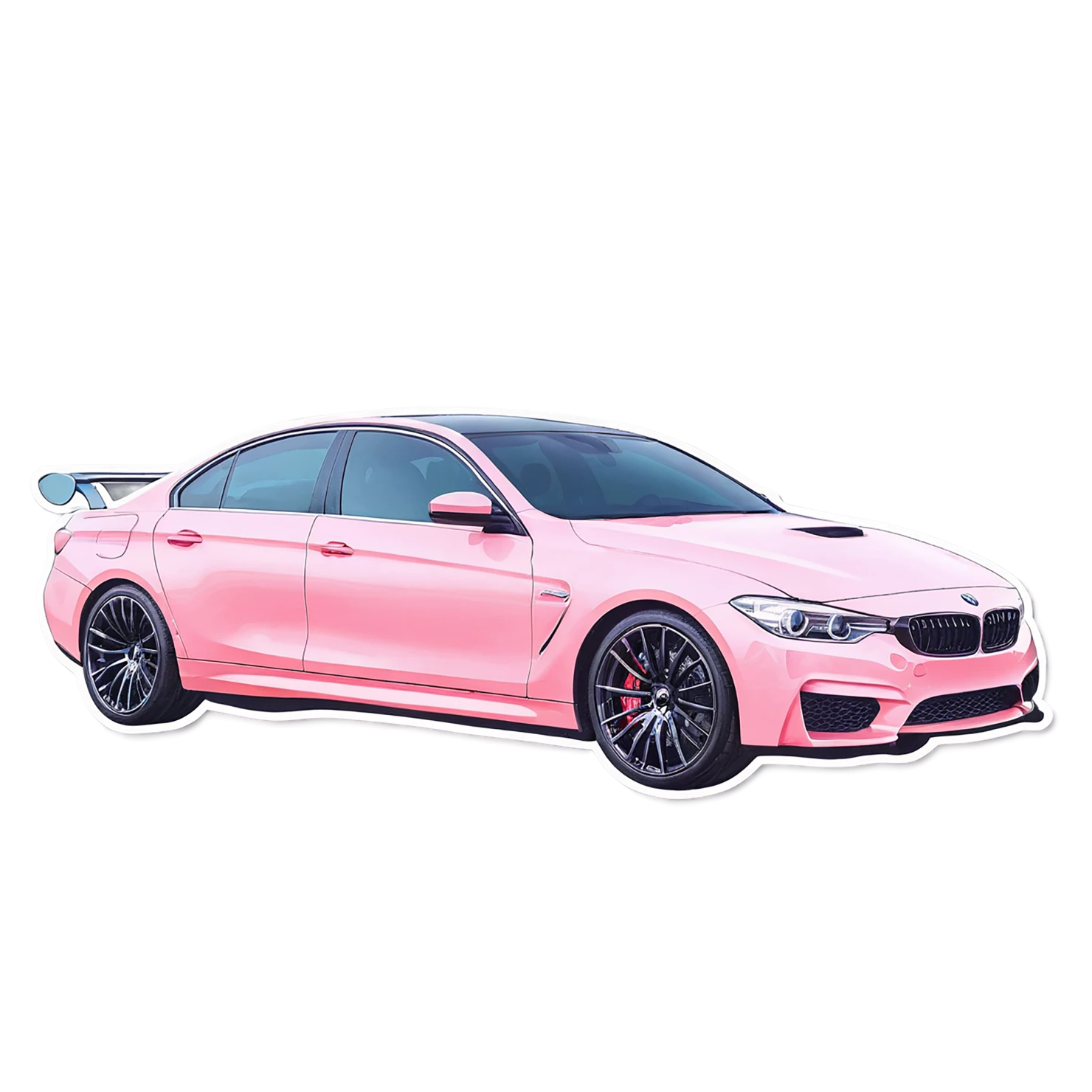 Car watercolor sticker isolated on transparent background #13737