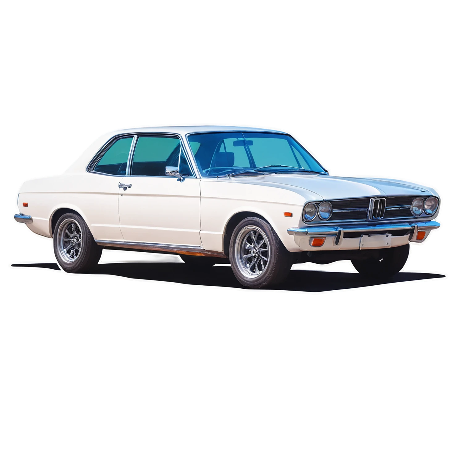 Car watercolor sticker isolated on transparent background #13757