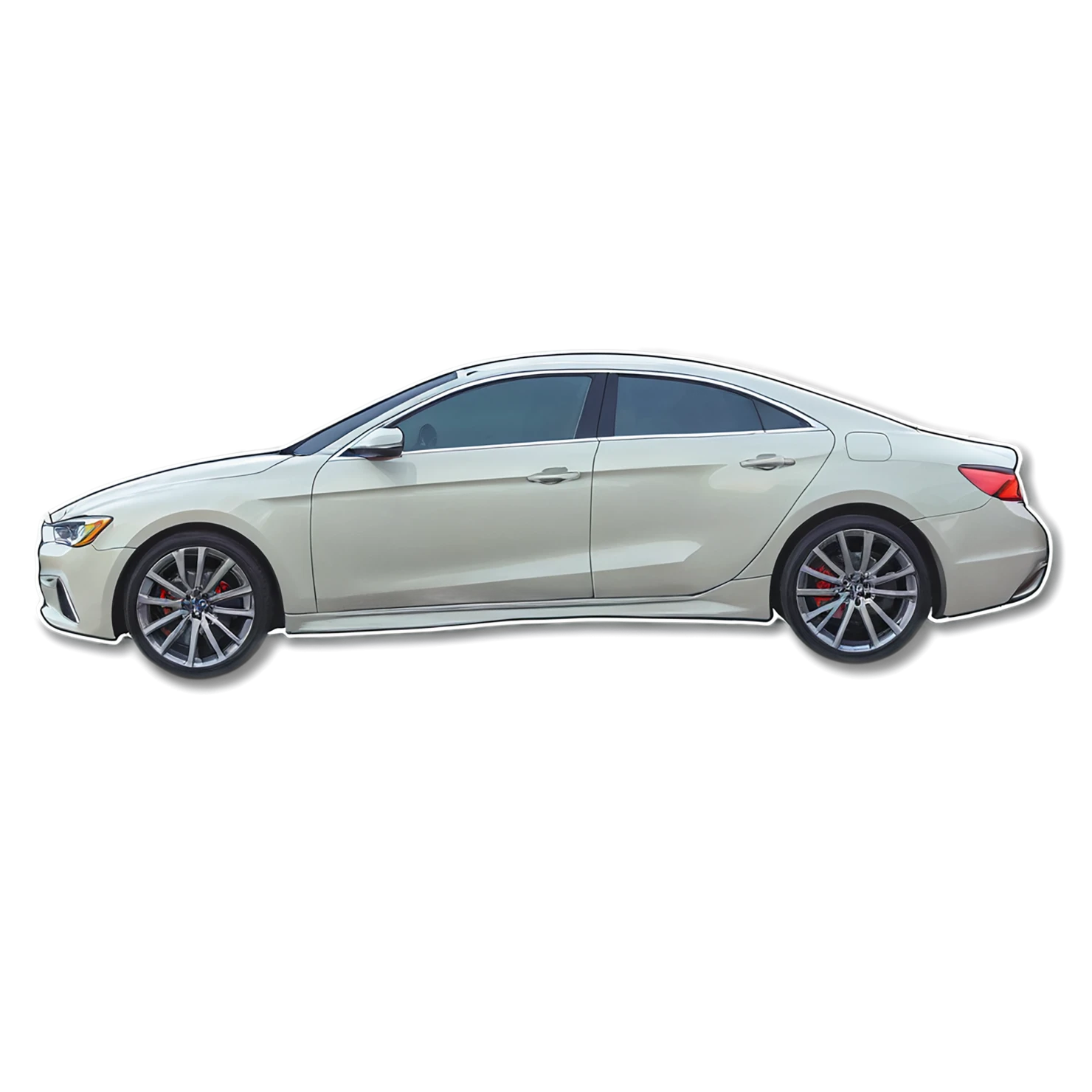 Car watercolor sticker isolated on transparent background #13780