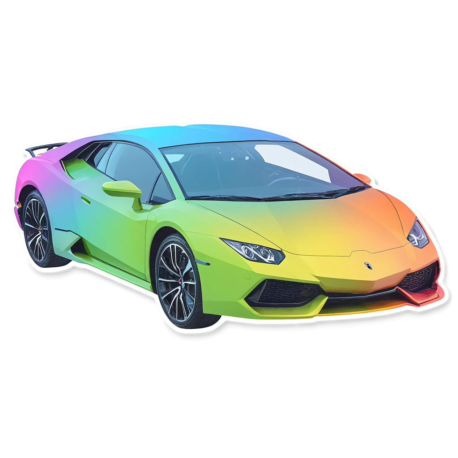 Car watercolor sticker isolated on transparent background #13789