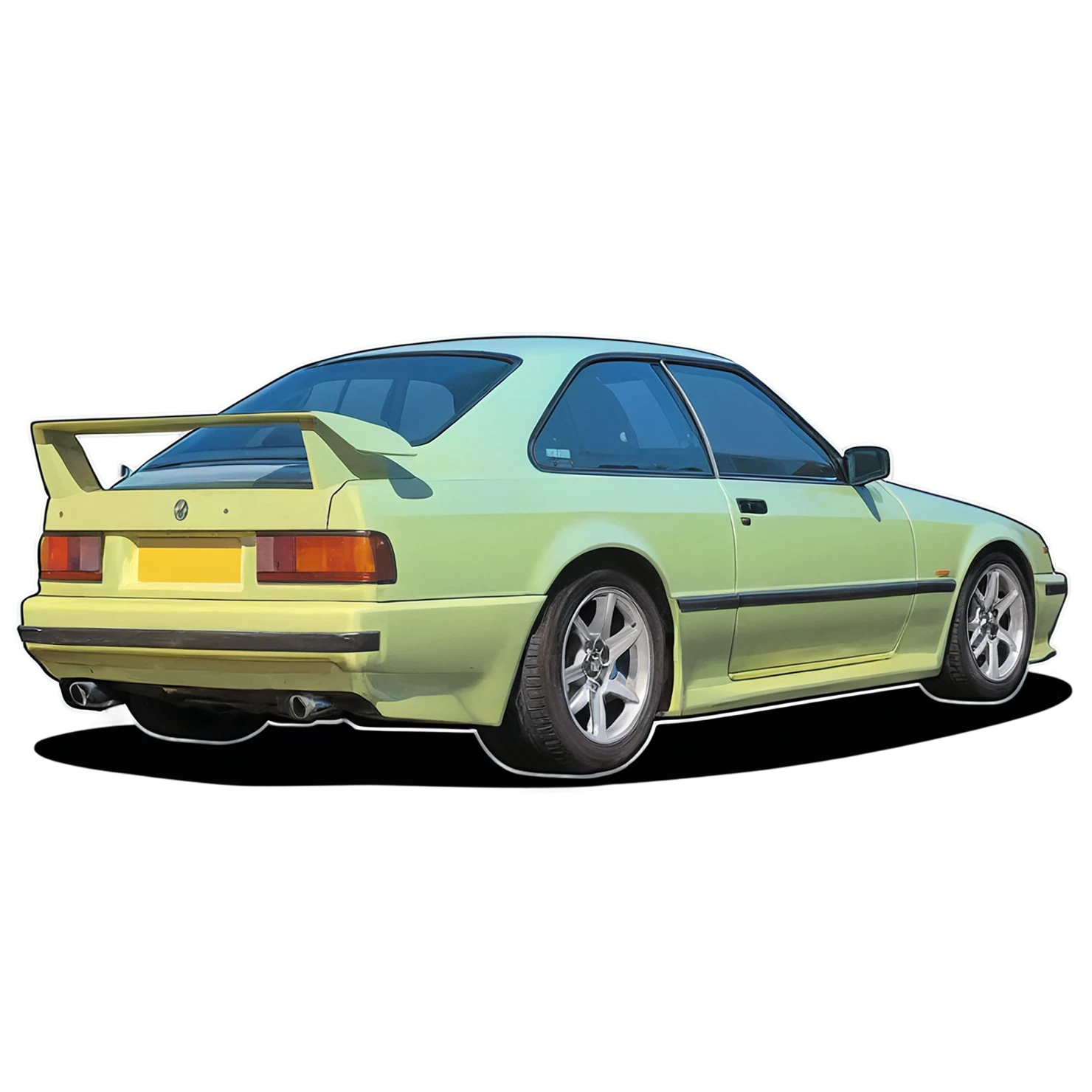Car watercolor sticker isolated on transparent background #13796