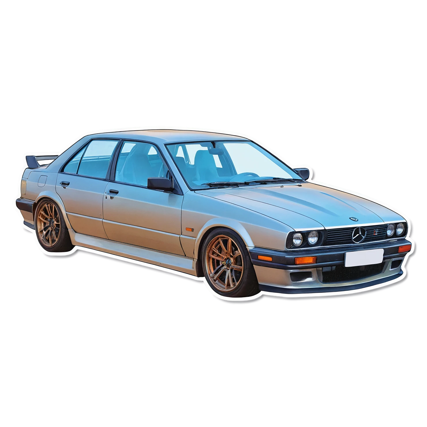 Car watercolor sticker isolated on transparent background #13802