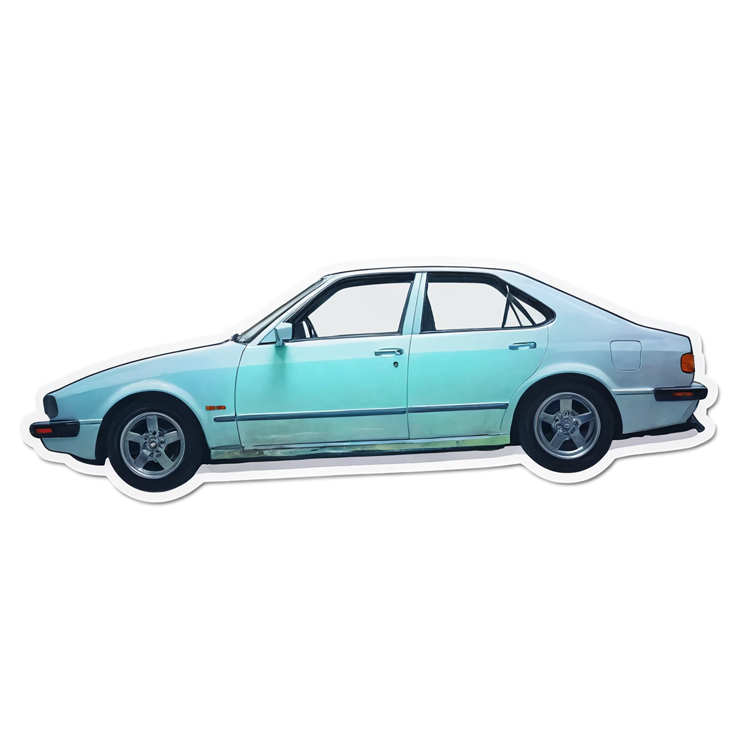 Car watercolor sticker isolated on transparent background #13805