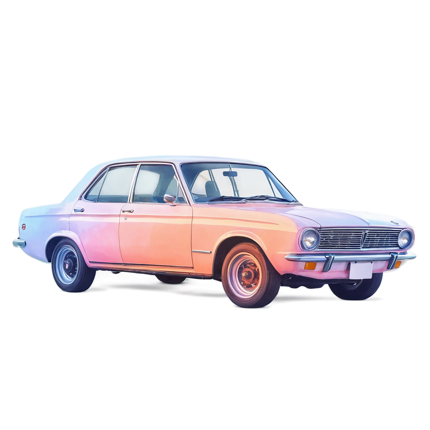 Car watercolor sticker isolated on transparent background #13813
