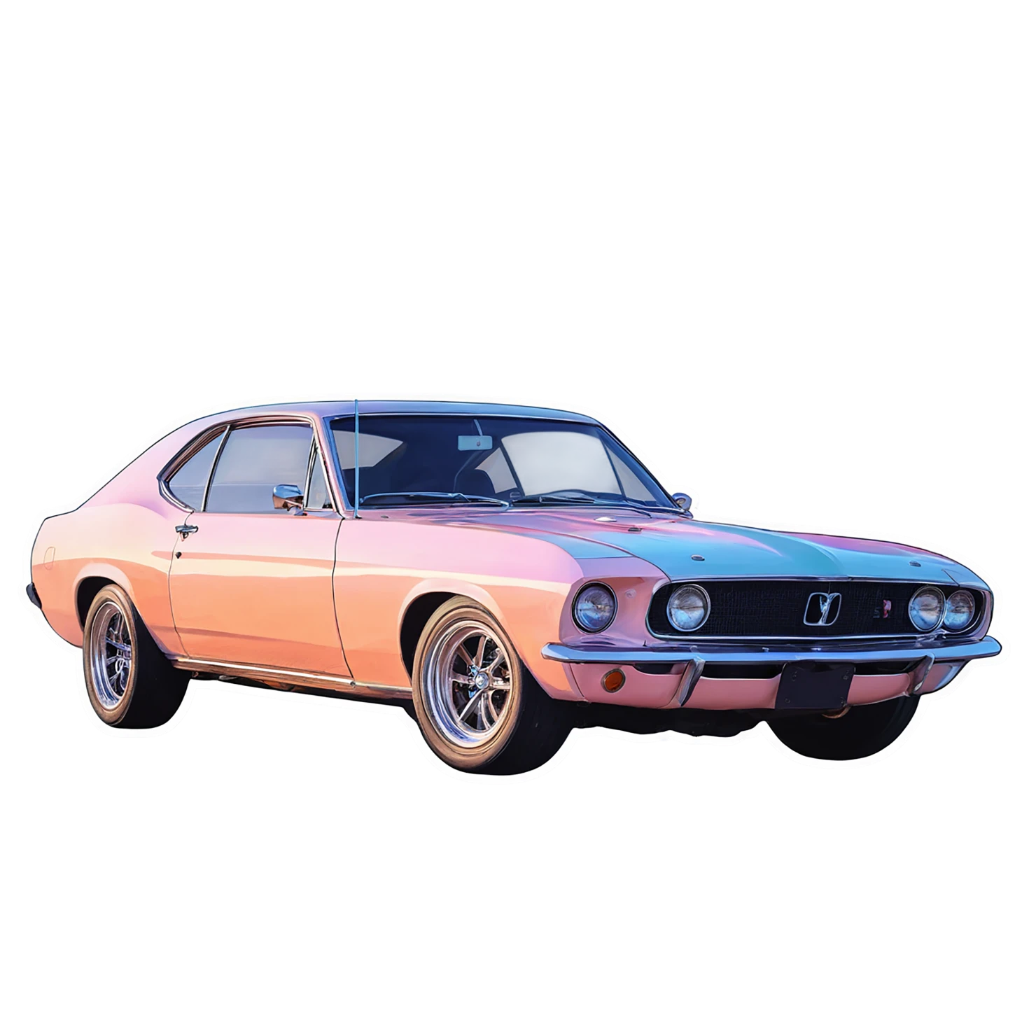 Car watercolor sticker isolated on transparent background #13837