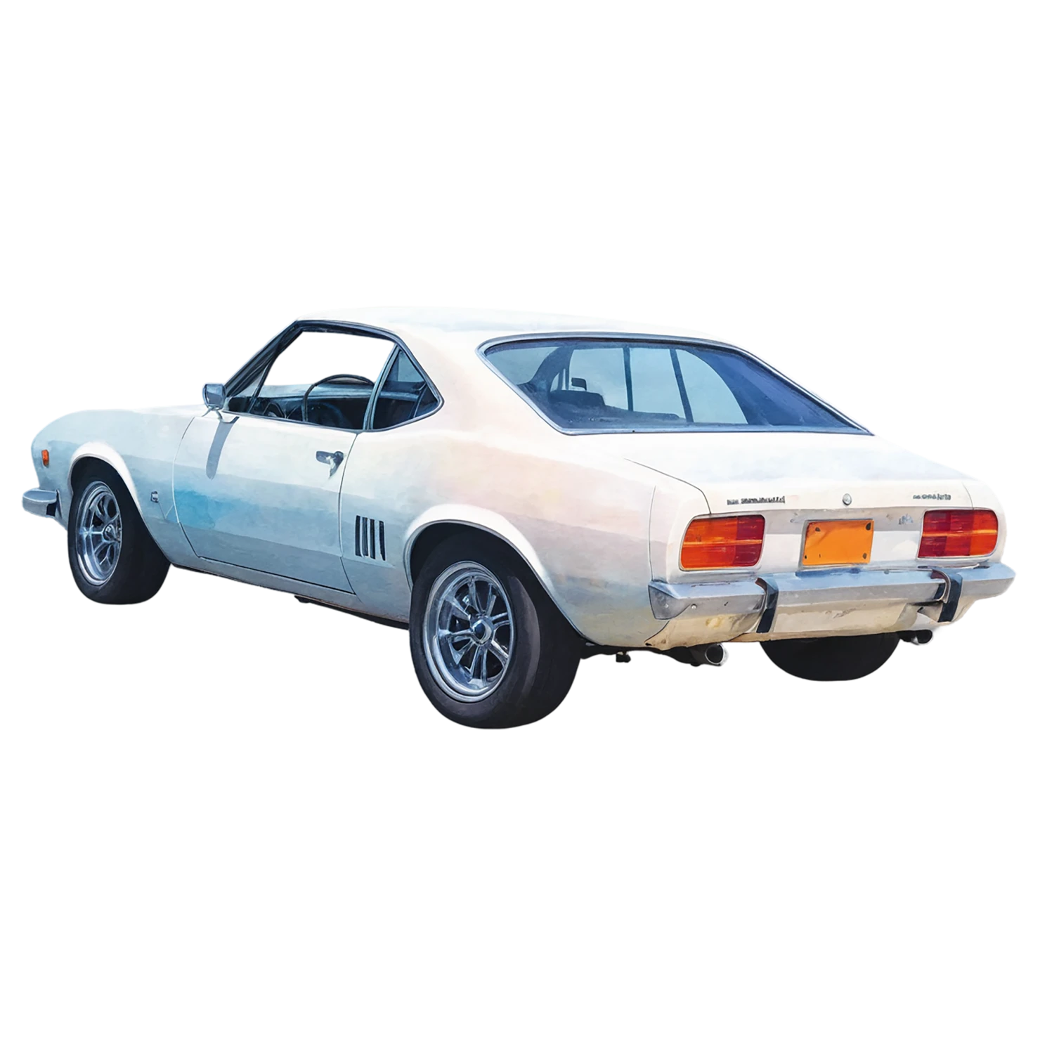 Car watercolor sticker isolated on transparent background #13842
