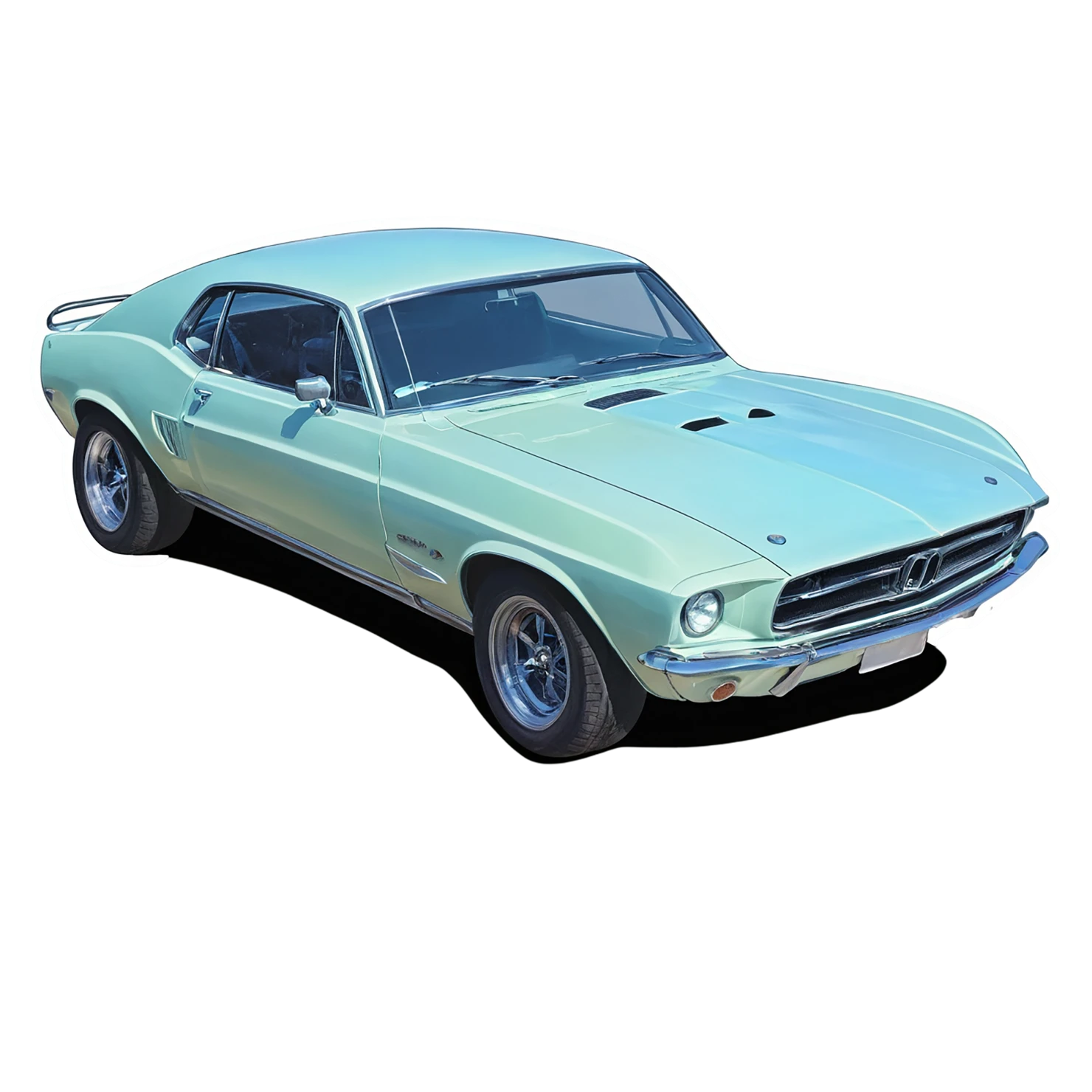 Car watercolor sticker isolated on transparent background #13854