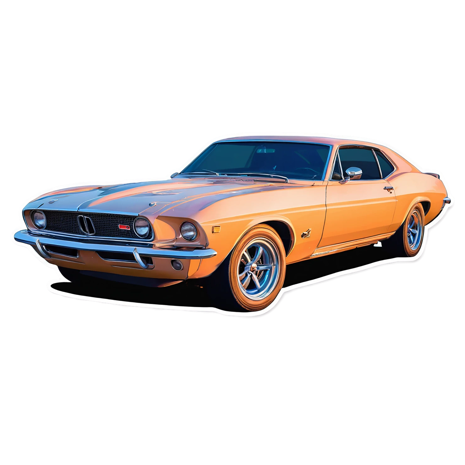 Car watercolor sticker isolated on transparent background #13861