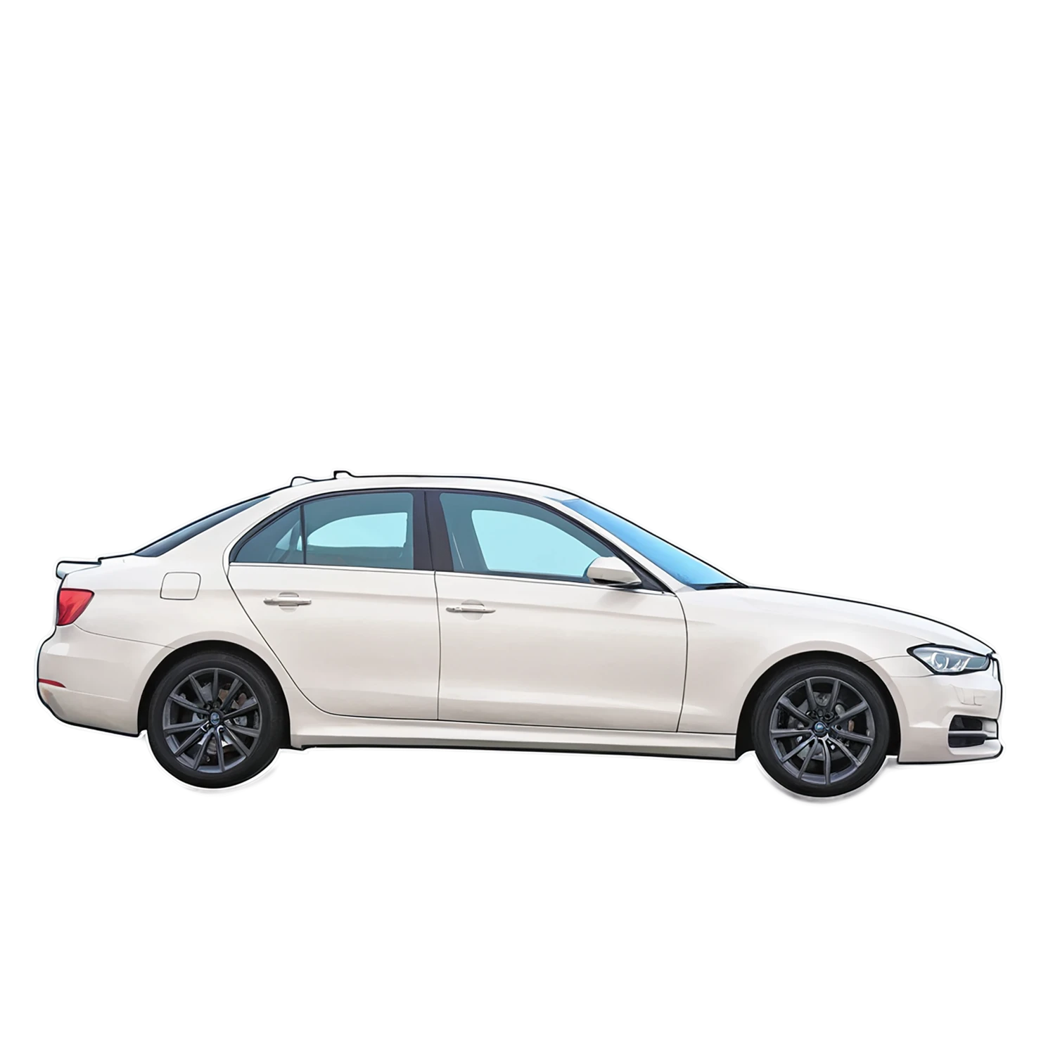 Car watercolor sticker isolated on transparent background #13885