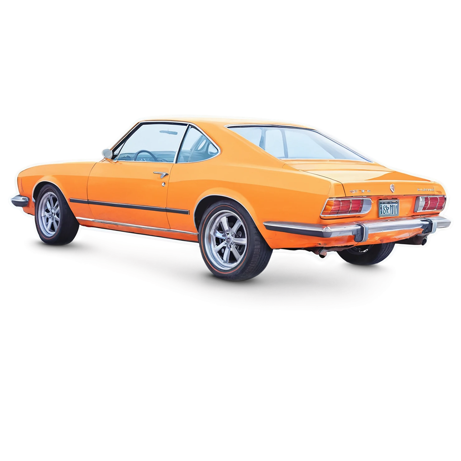Car watercolor sticker isolated on transparent background #13887
