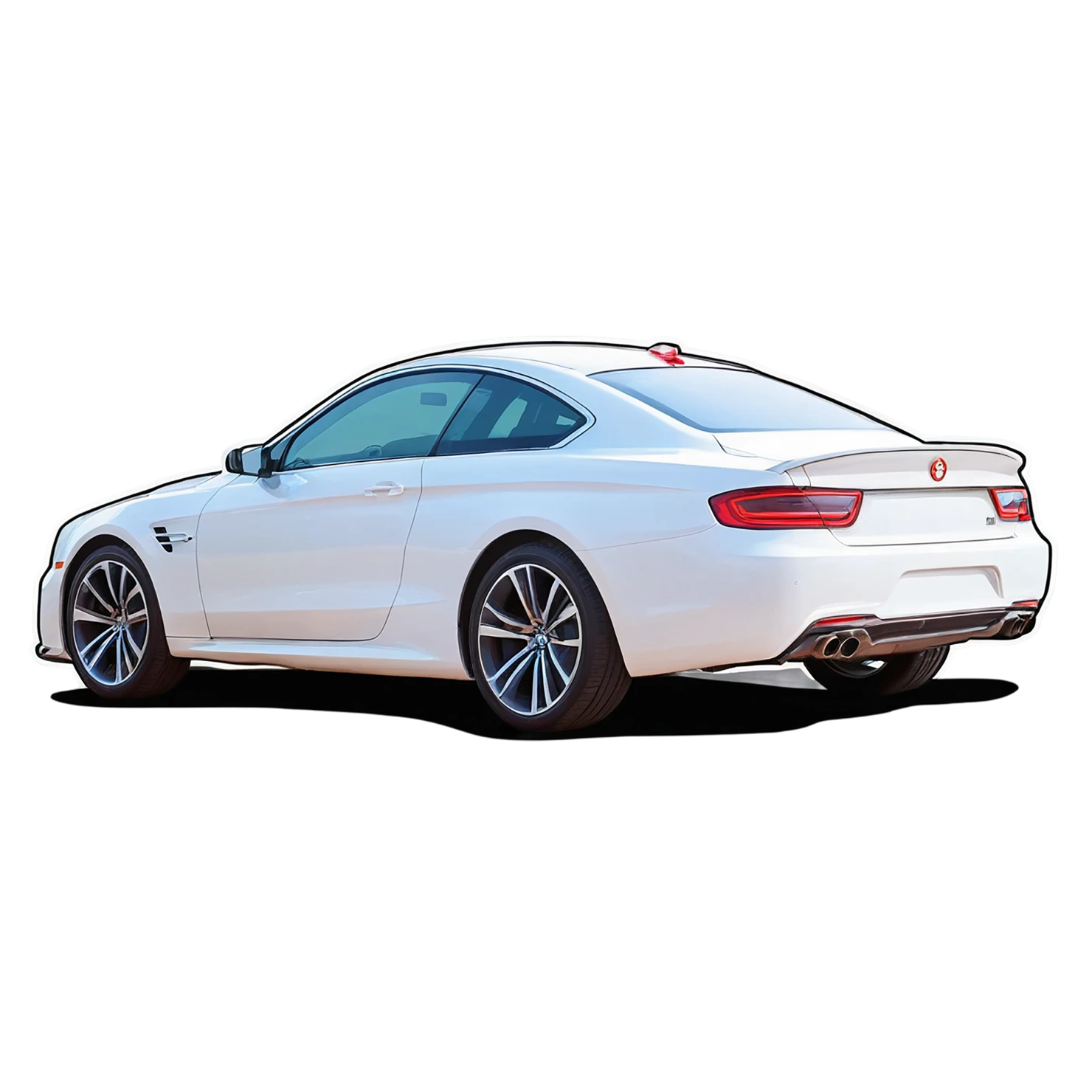 Car watercolor sticker isolated on transparent background #13899