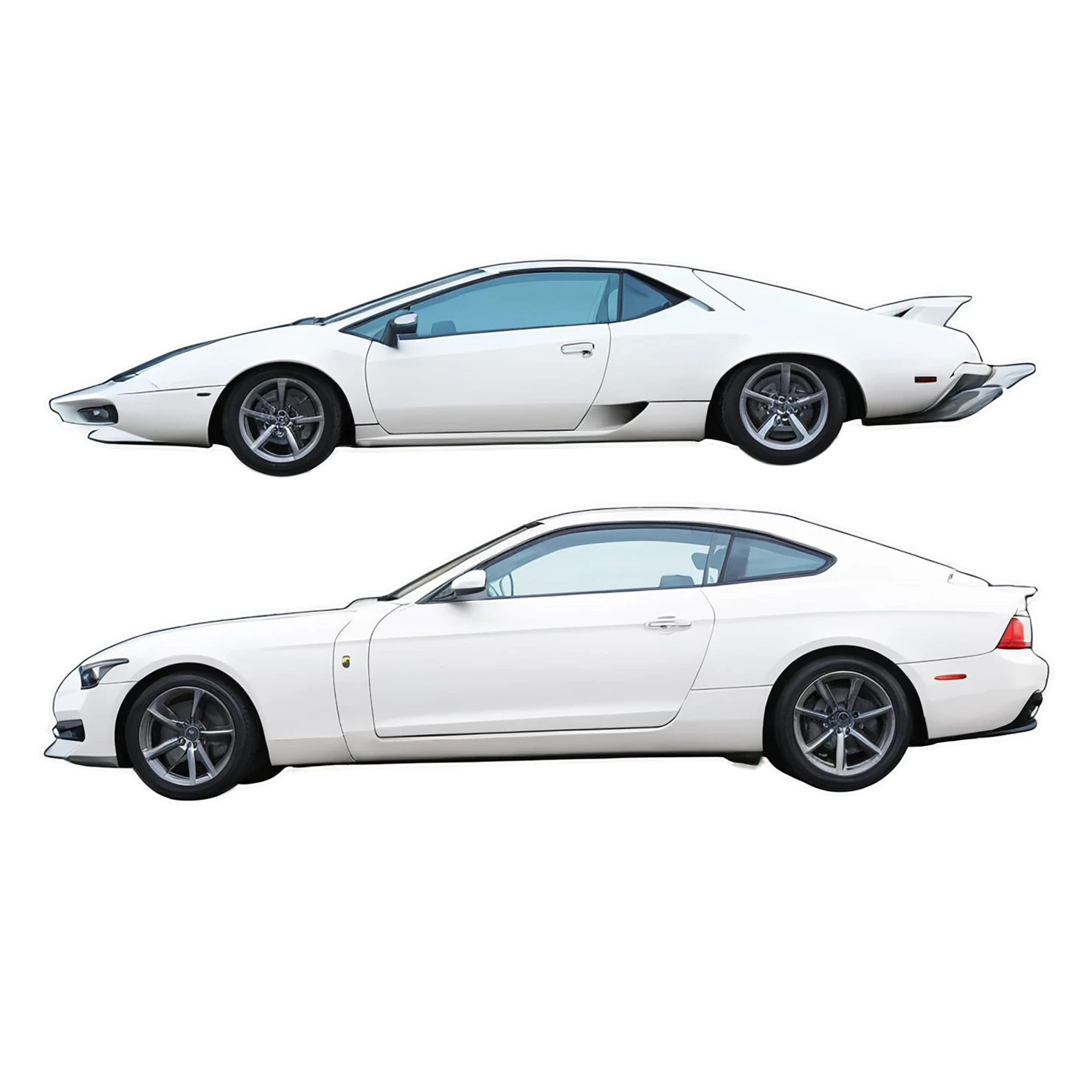 Car watercolor sticker isolated on transparent background #13909
