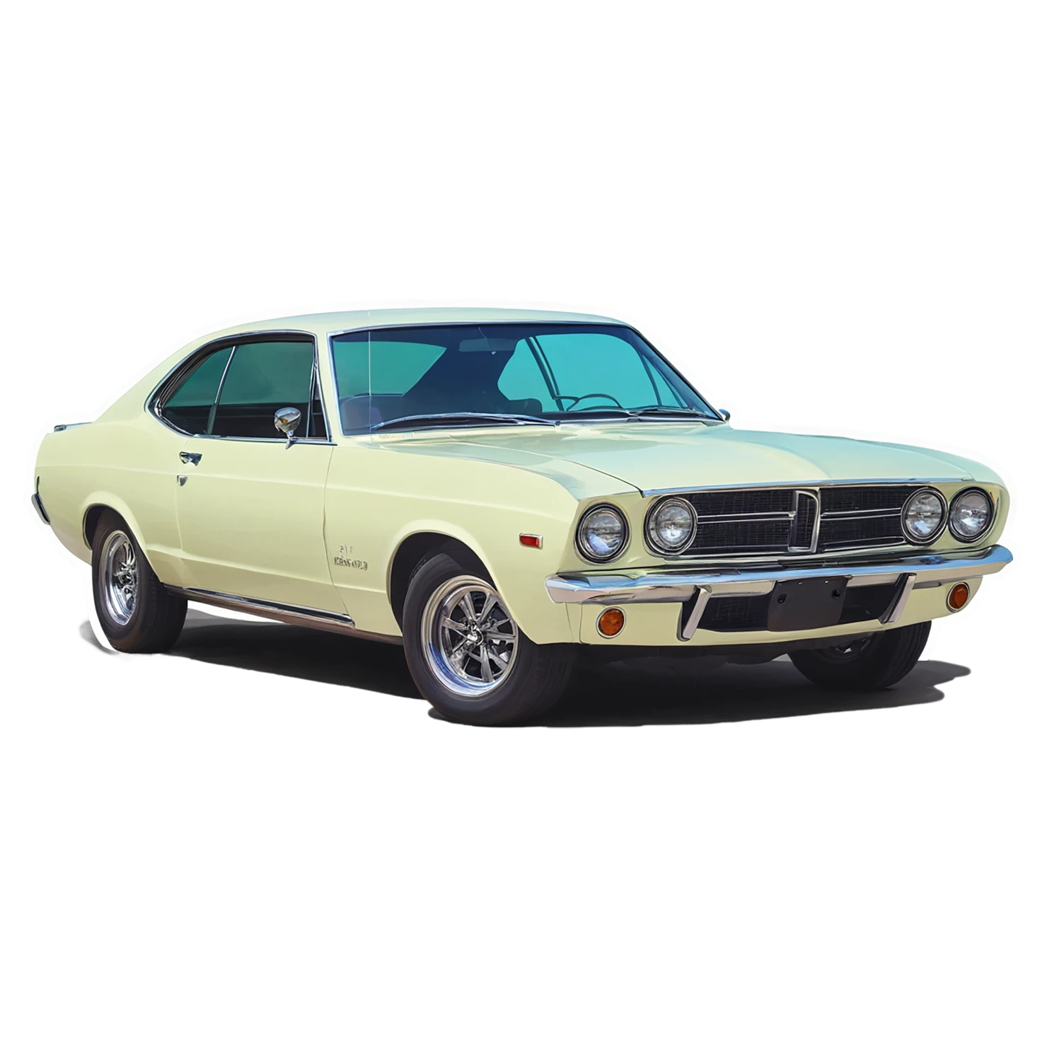 Car watercolor sticker isolated on transparent background #13915