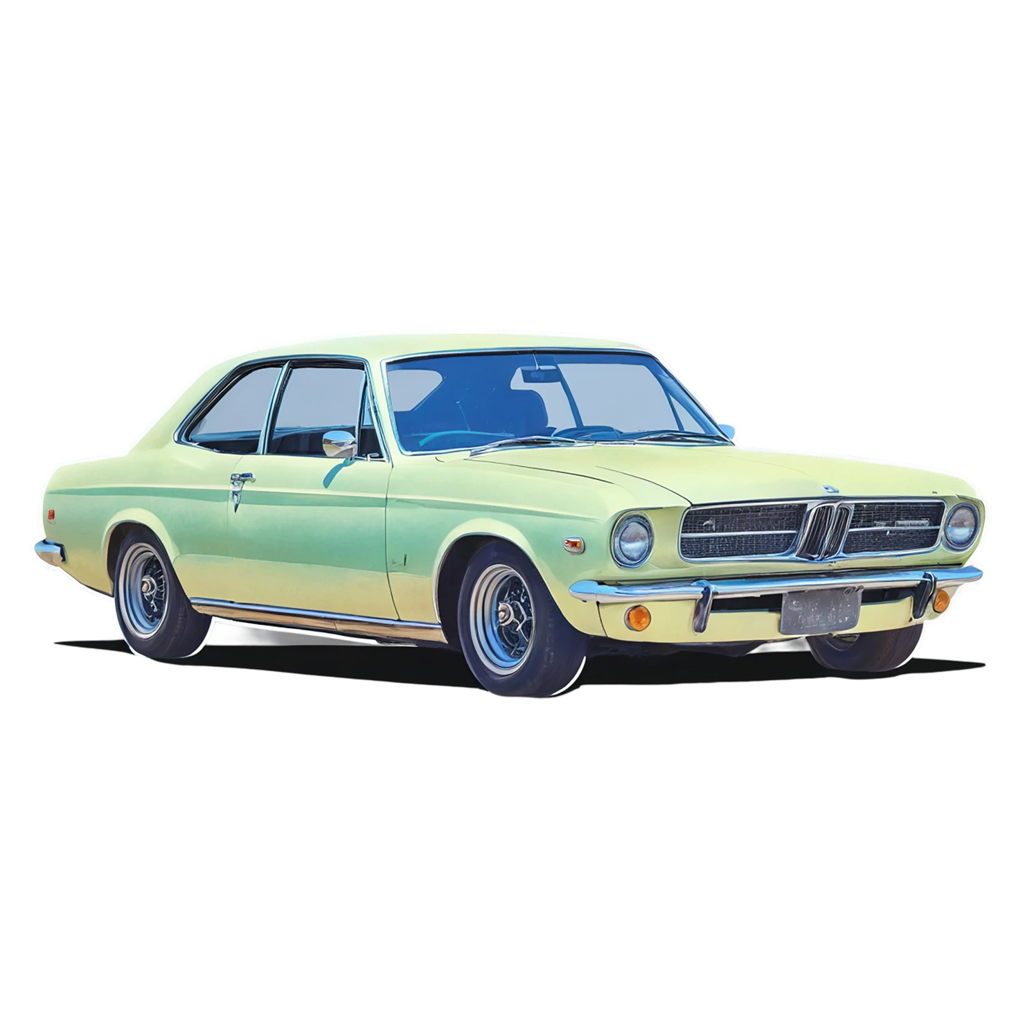 Car watercolor sticker isolated on transparent background #13921