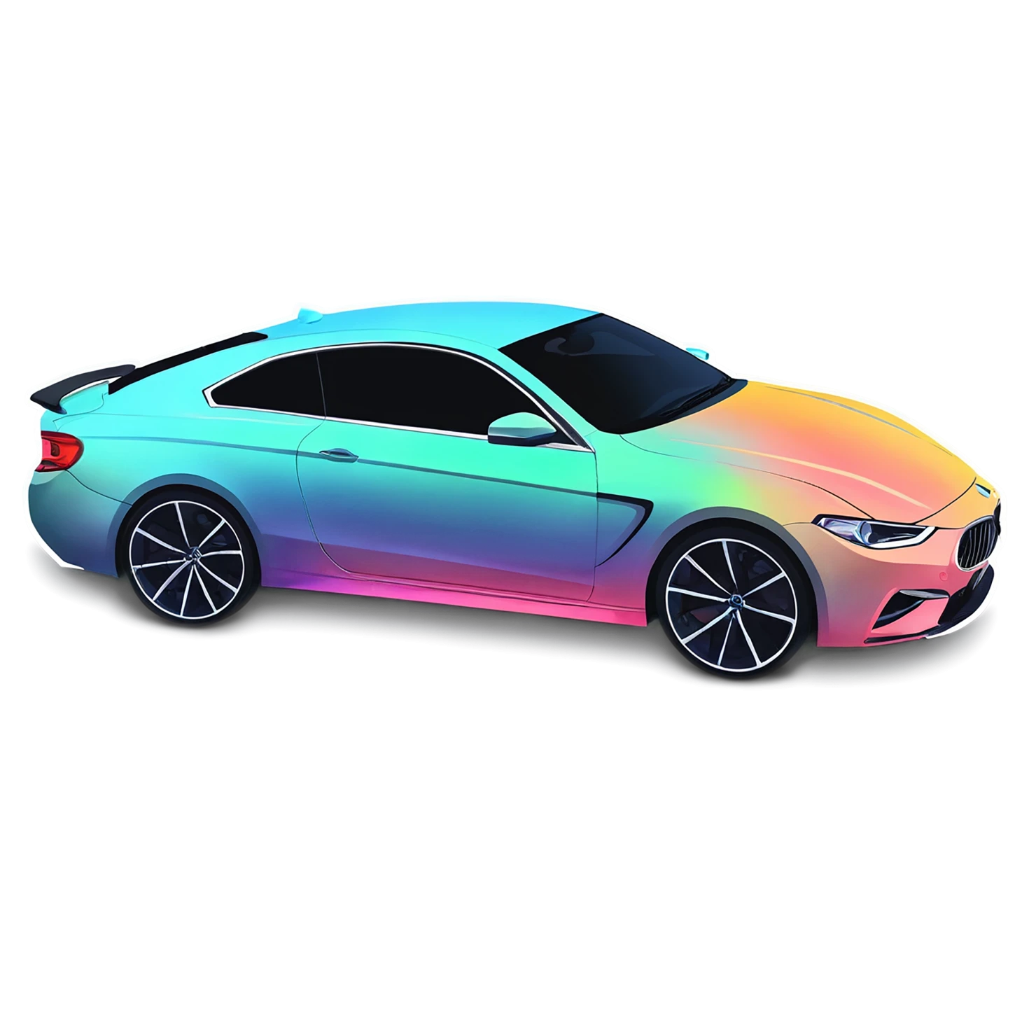 Car watercolor sticker isolated on transparent background #13922