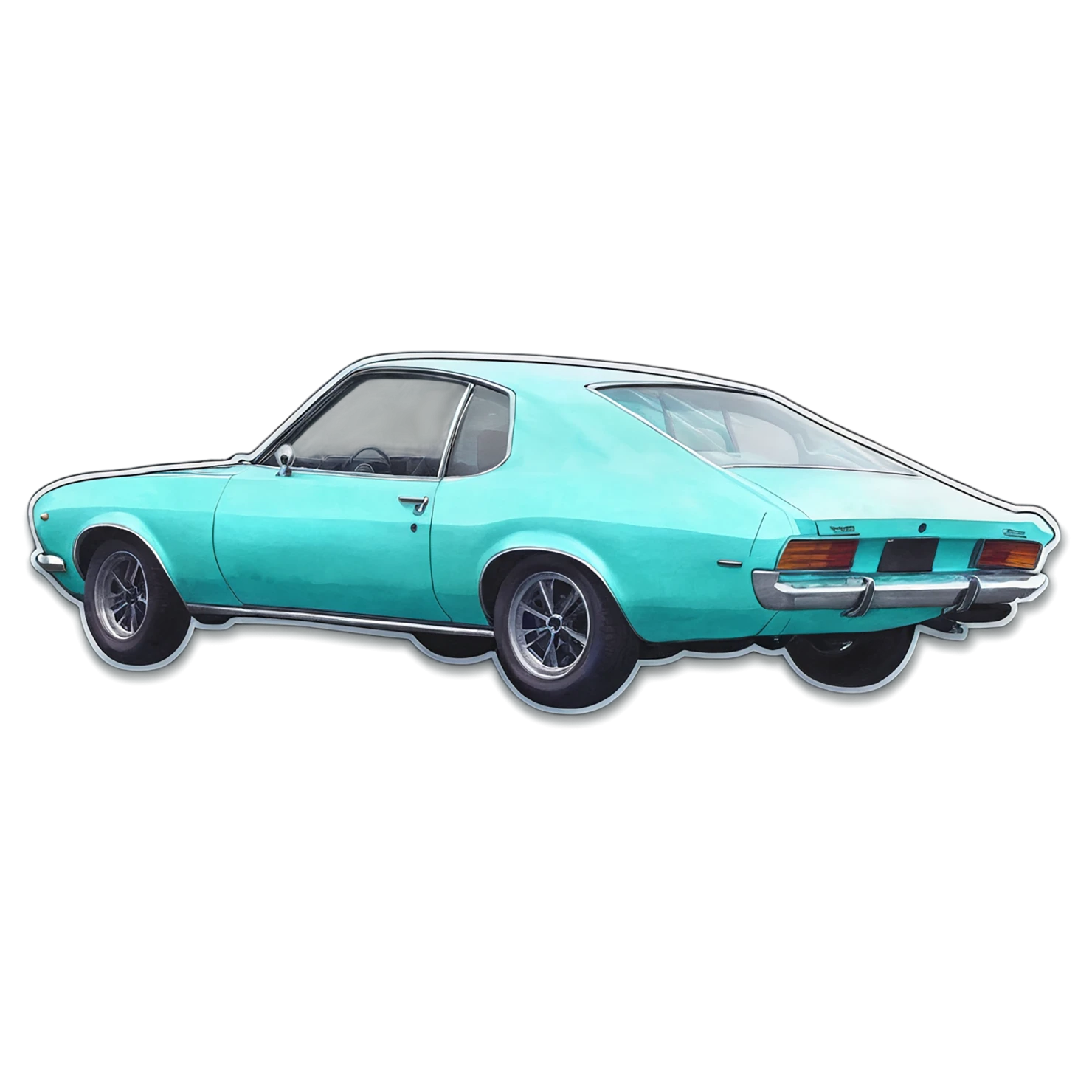Car watercolor sticker isolated on transparent background #13923
