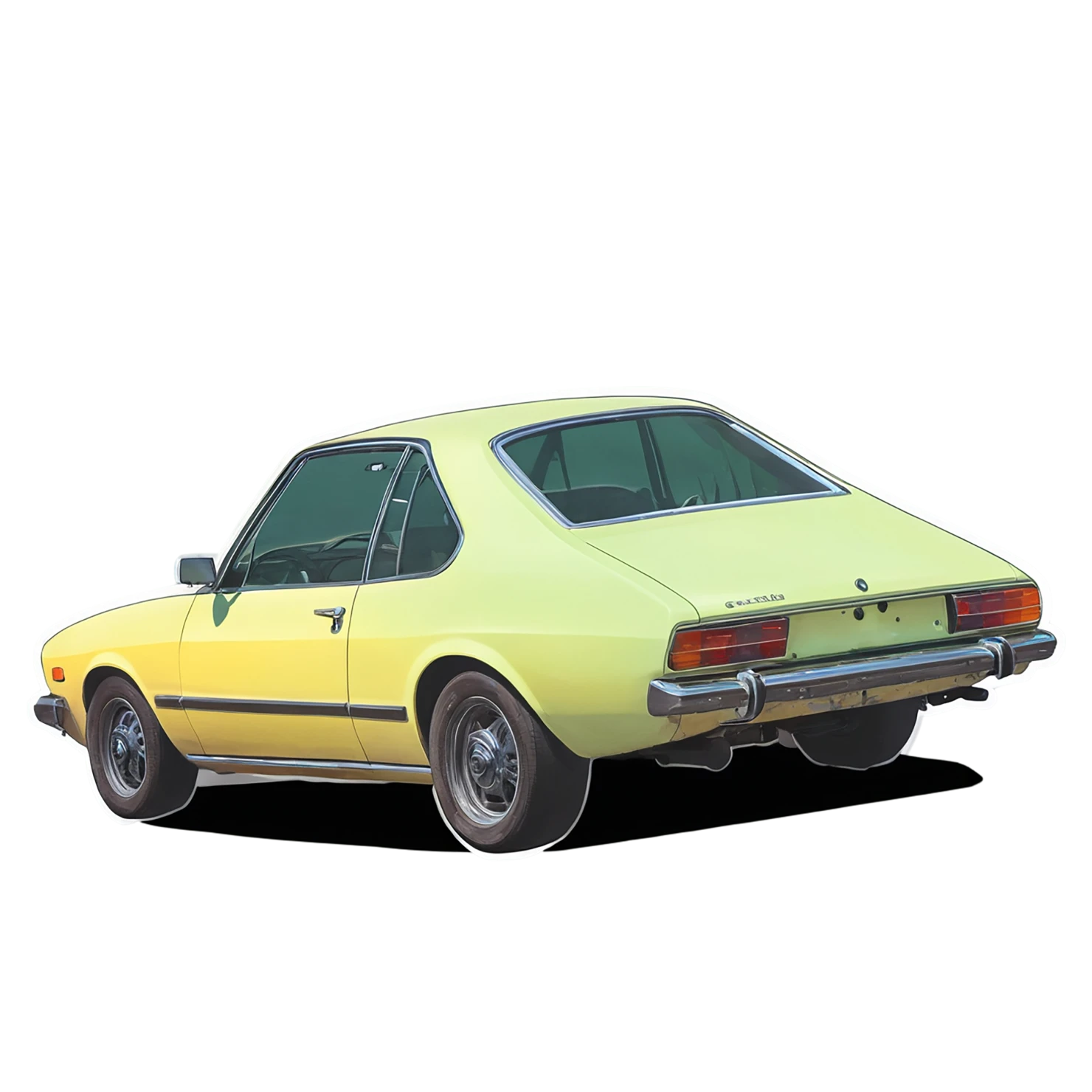 Car watercolor sticker isolated on transparent background #13929
