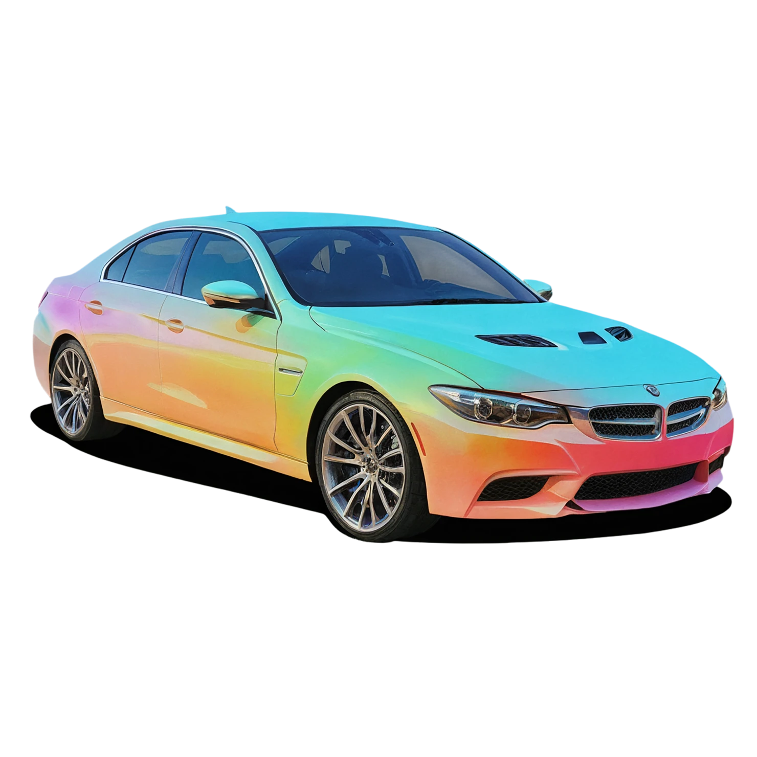 Car watercolor sticker isolated on transparent background #13935