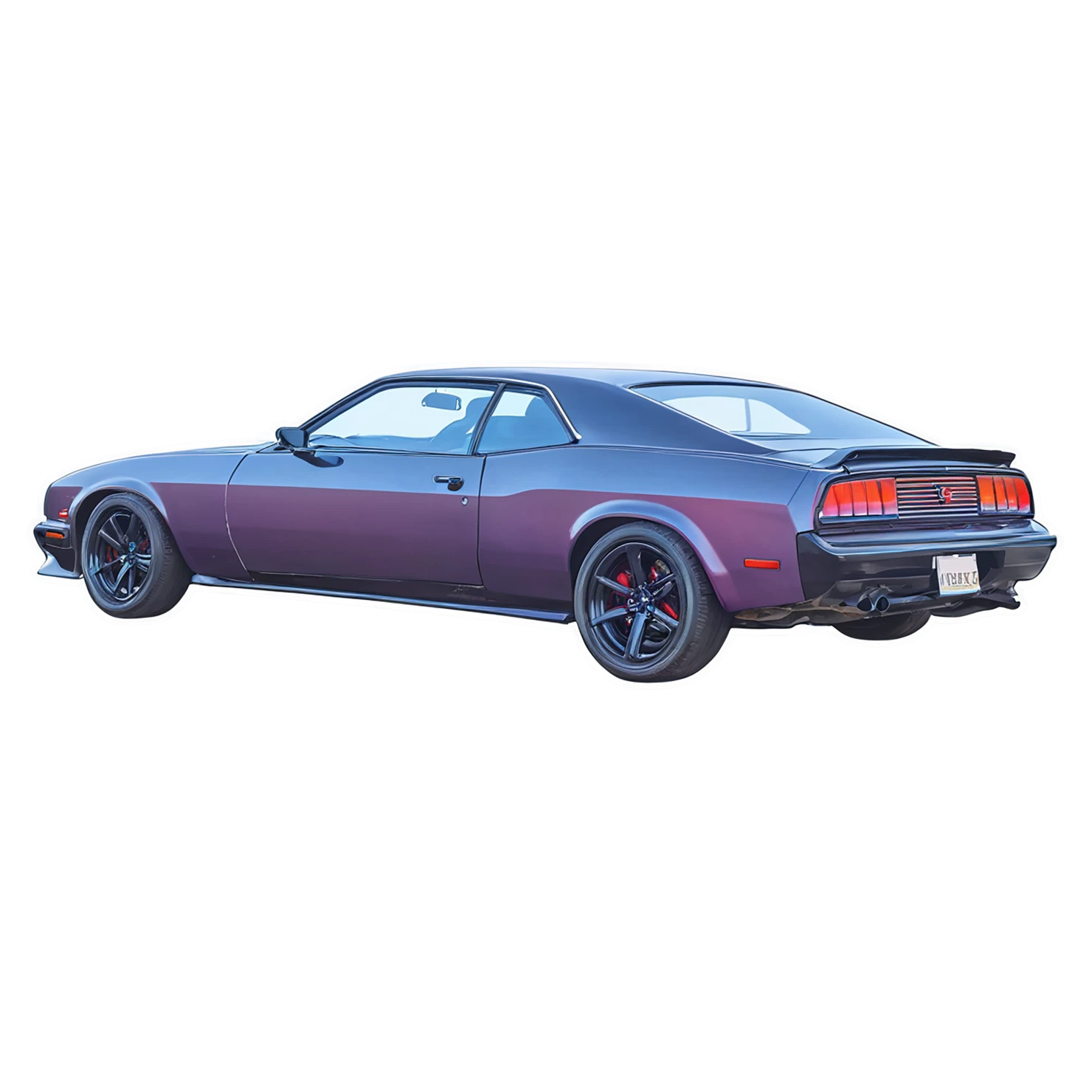 Car watercolor sticker isolated on transparent background #13948