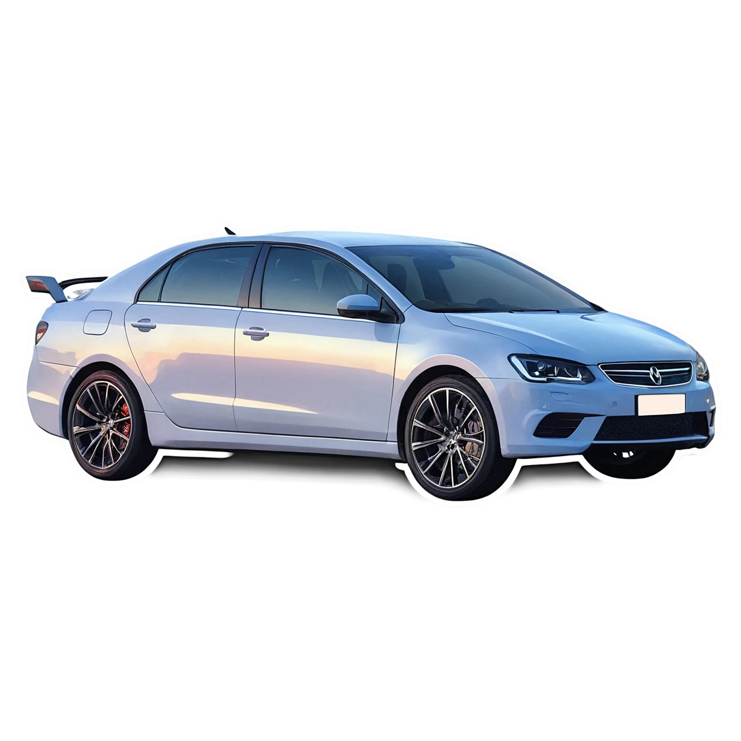 Car watercolor sticker isolated on transparent background #13952