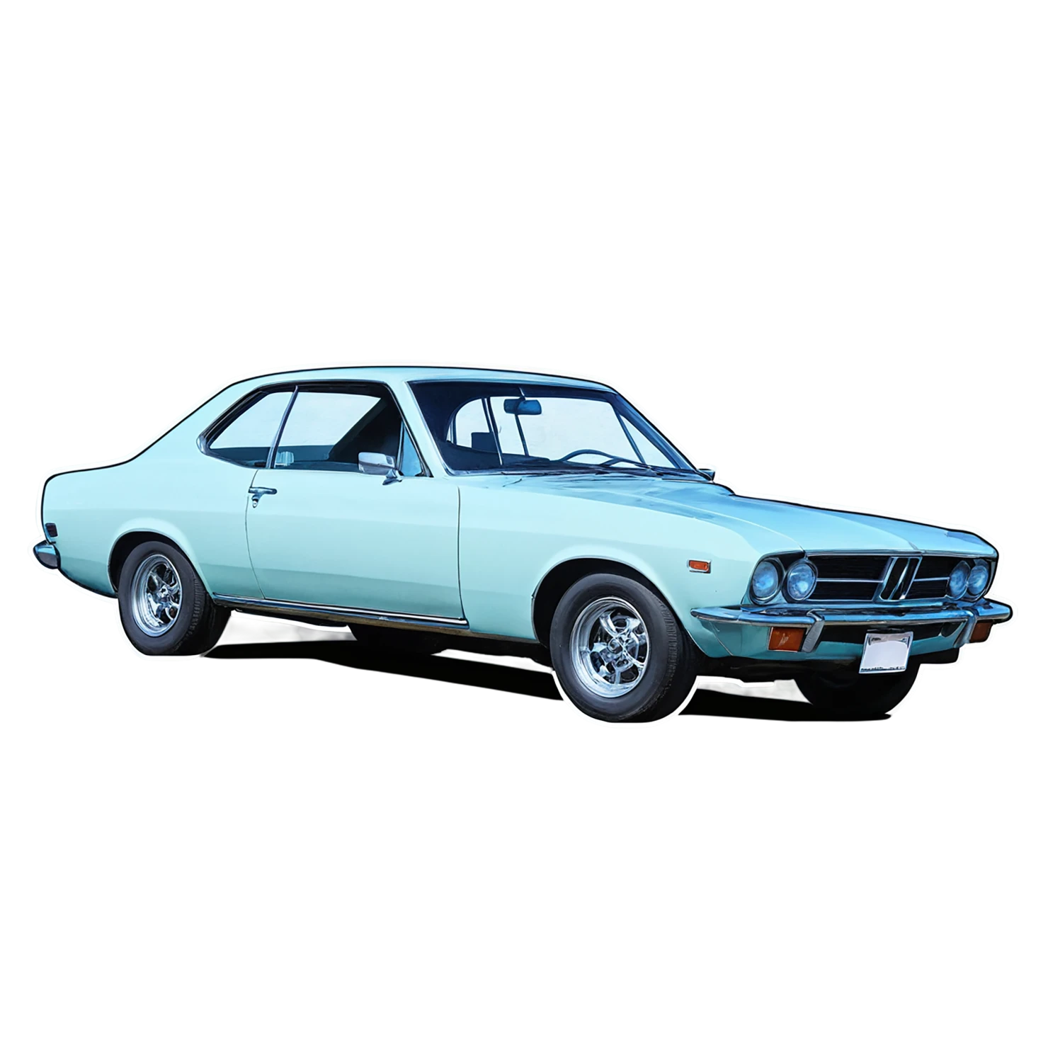 Car watercolor sticker isolated on transparent background #13955