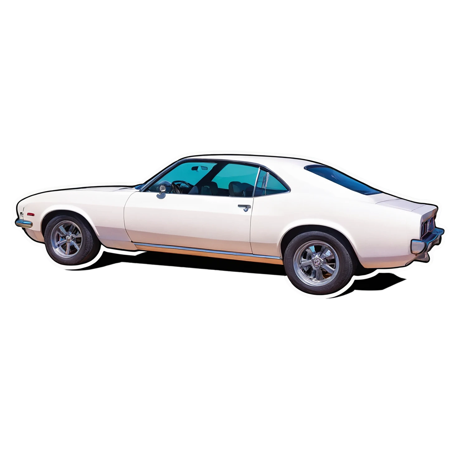 Car watercolor sticker isolated on transparent background #13958