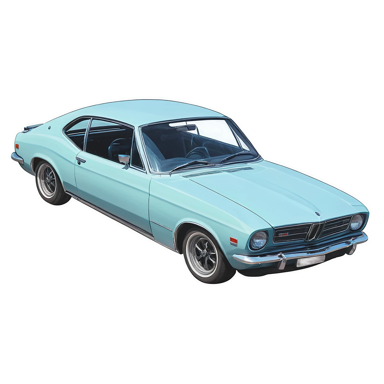 Car watercolor sticker isolated on transparent background #13992