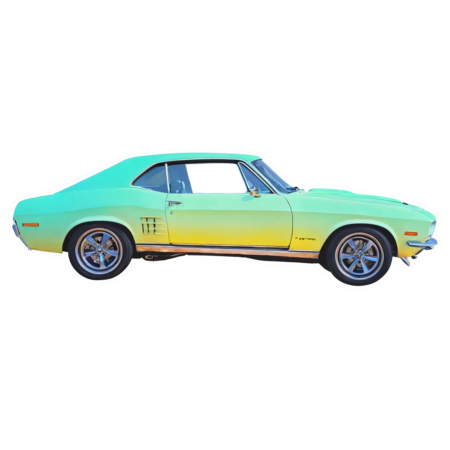 Car watercolor sticker isolated on transparent background #14008