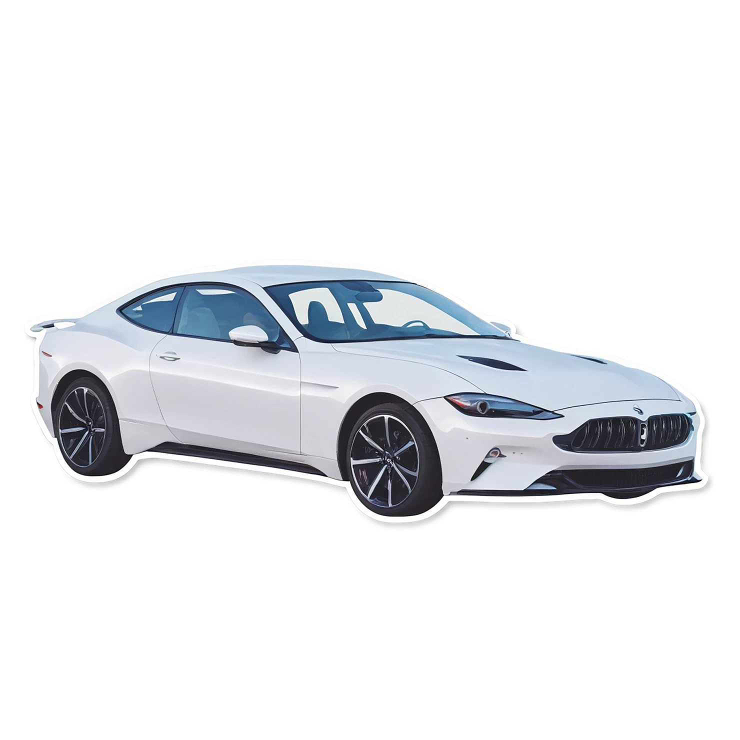 Car watercolor sticker isolated on transparent background #14016