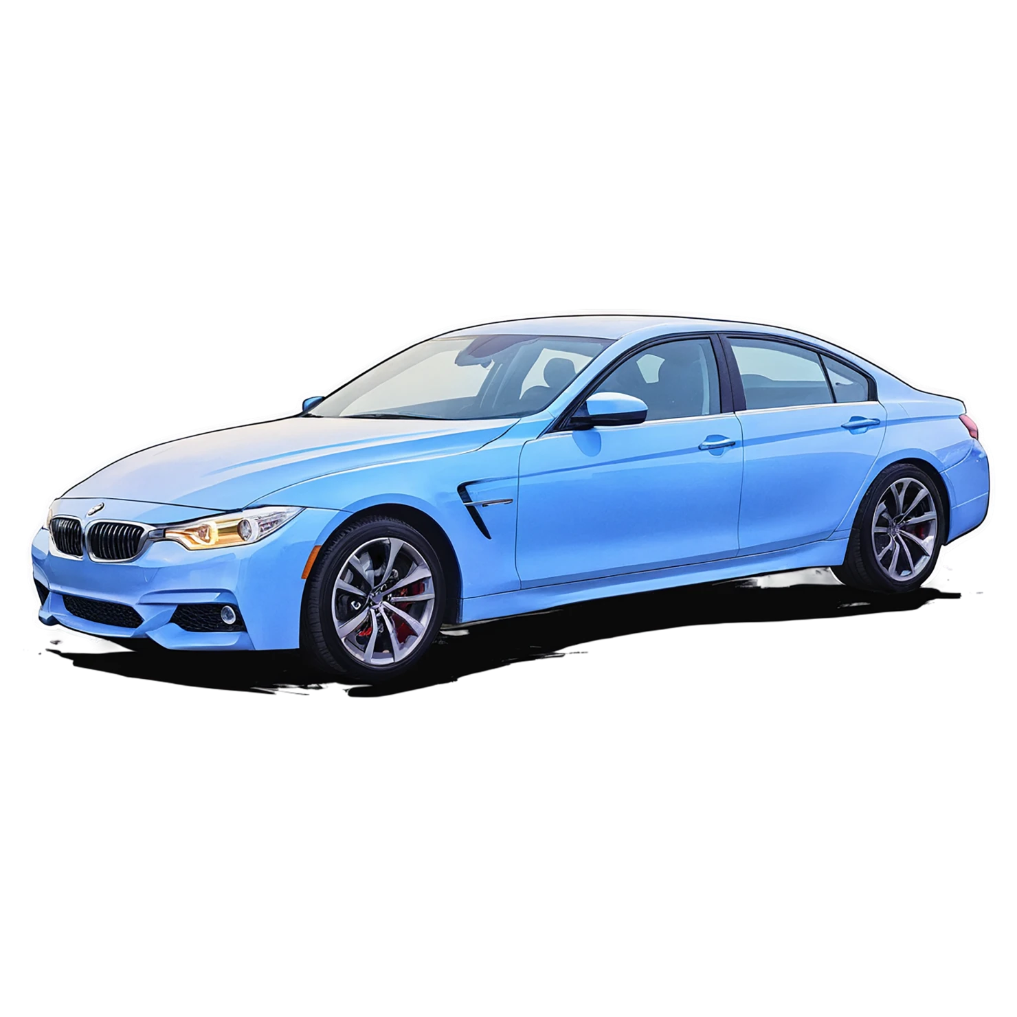 Car watercolor sticker isolated on transparent background #14017
