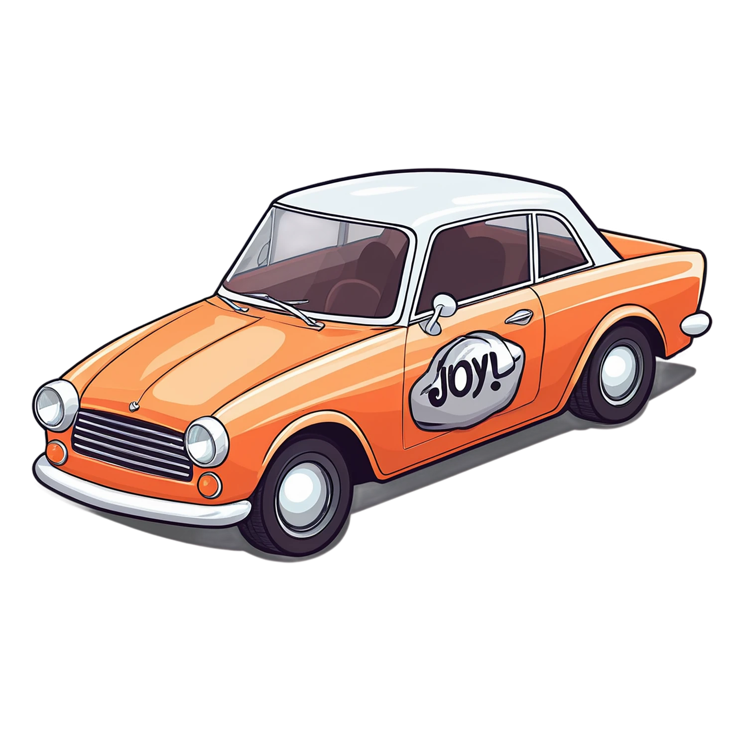 Car Cute sticker isolated on transparent background #14022