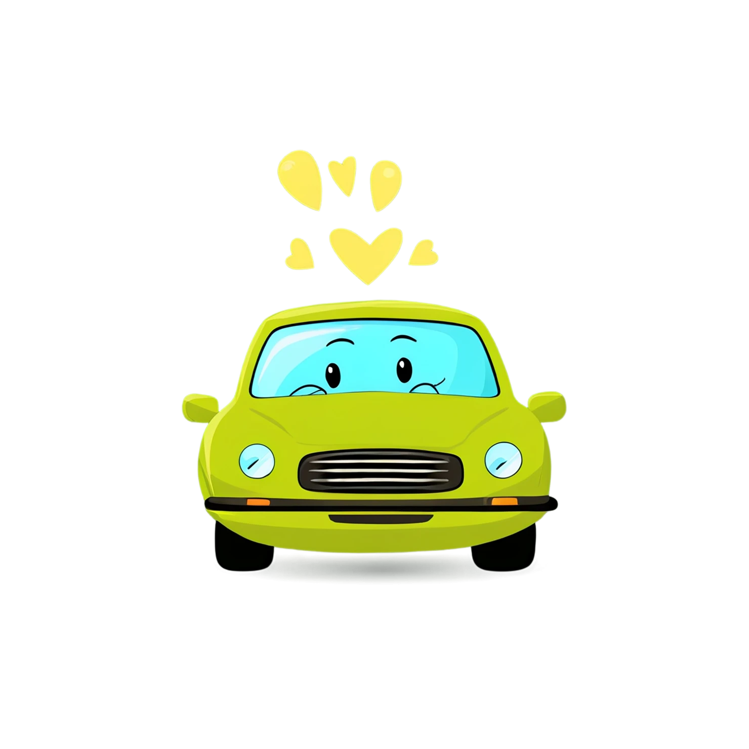 Car Cute sticker isolated on transparent background #14029