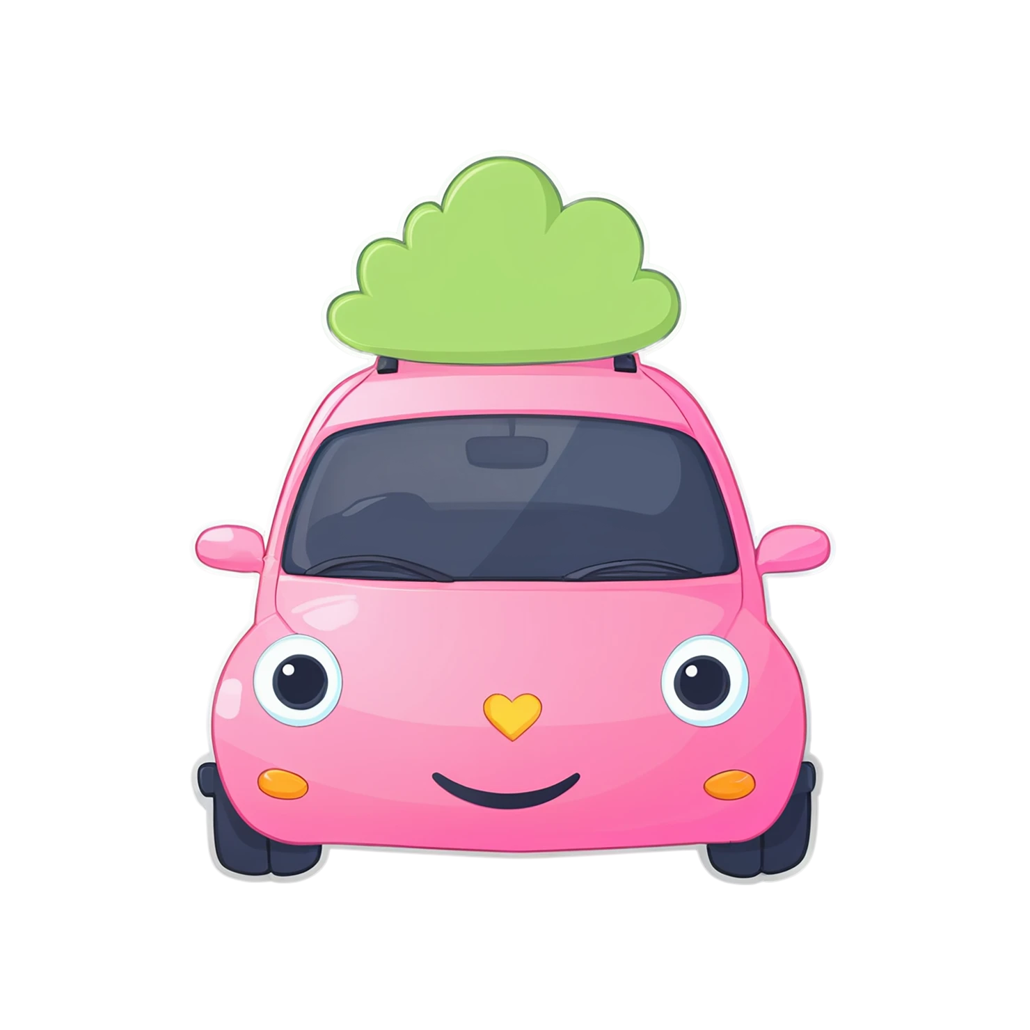 Car Cute sticker isolated on transparent background #14031