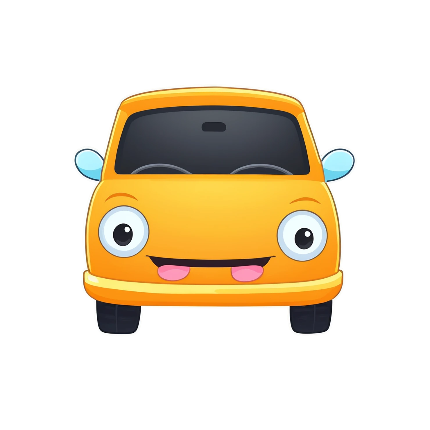Car Cute sticker isolated on transparent background #14038