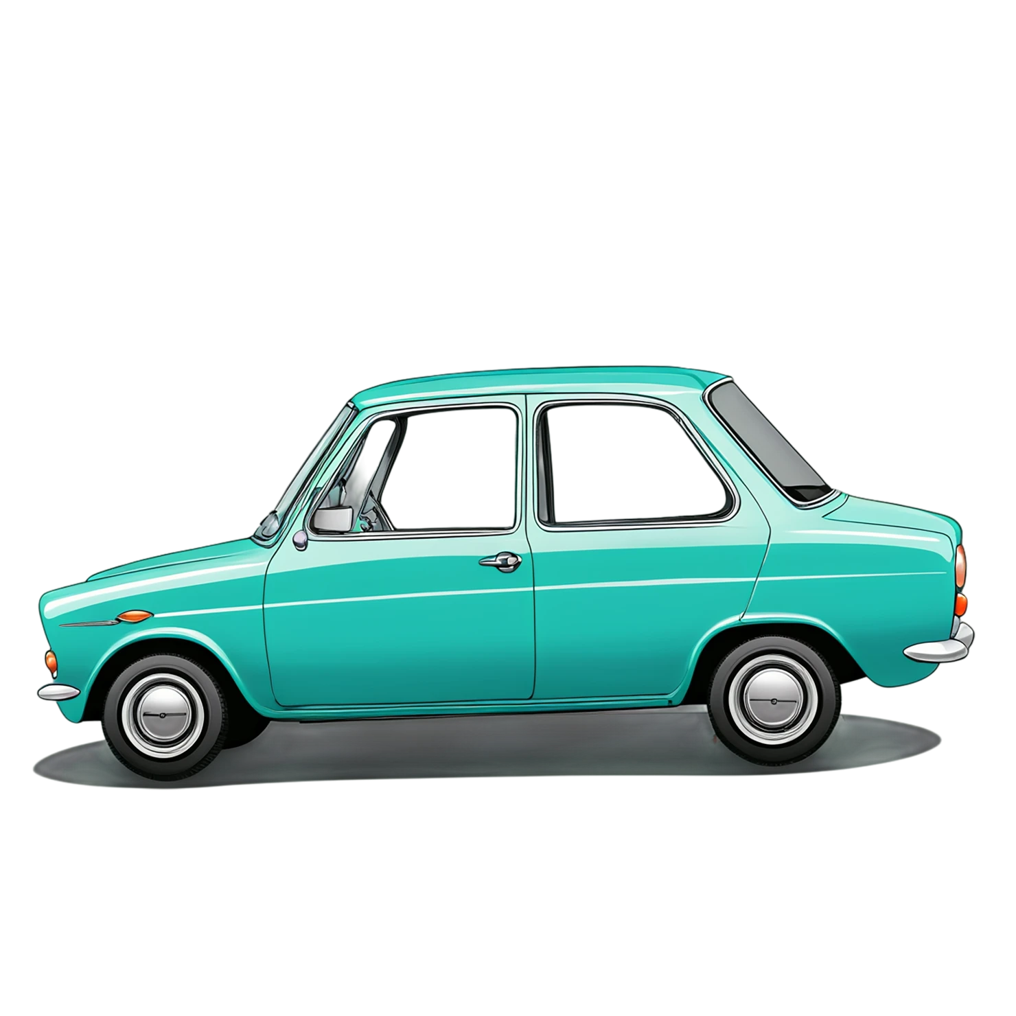 Car Cute sticker isolated on transparent background #14042