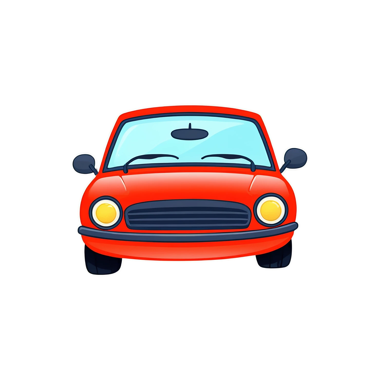 Car Cute sticker isolated on transparent background #14047