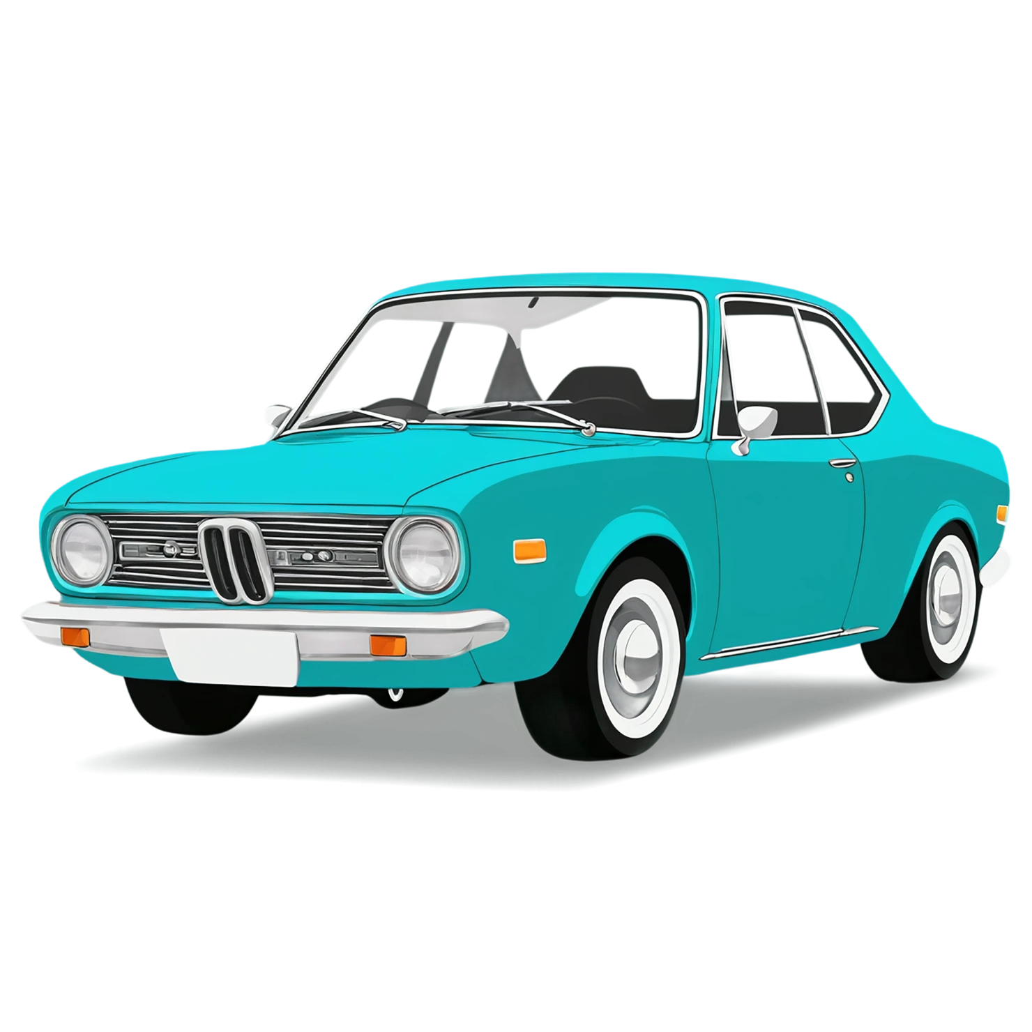 Car Cute sticker isolated on transparent background #14050