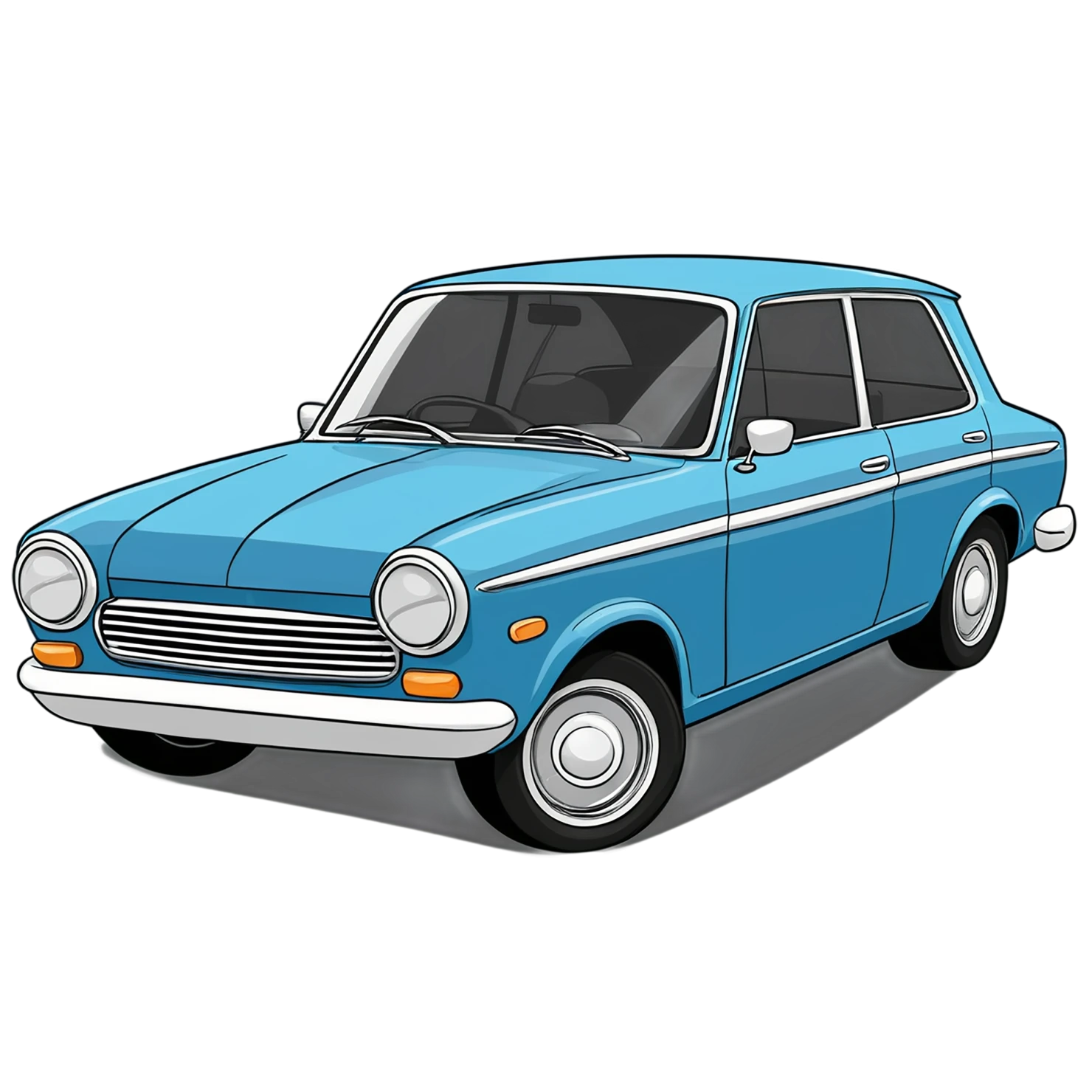 Car Cute sticker isolated on transparent background #14054