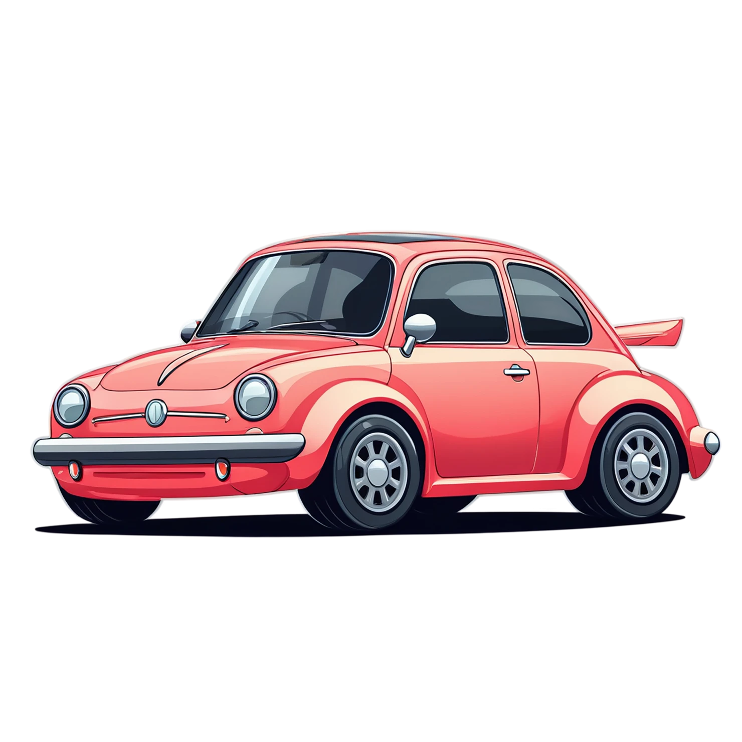 Car Cute sticker isolated on transparent background #14057