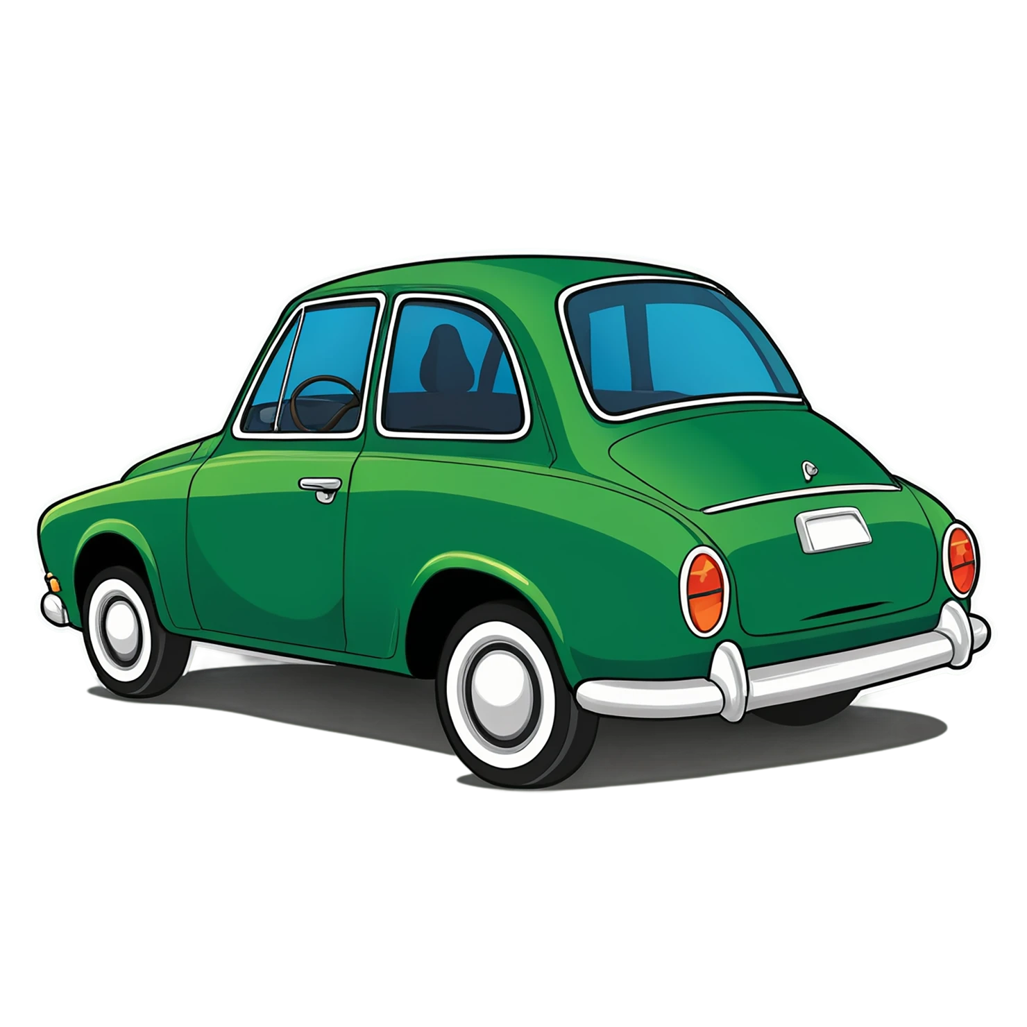 Car Cute sticker isolated on transparent background #14059