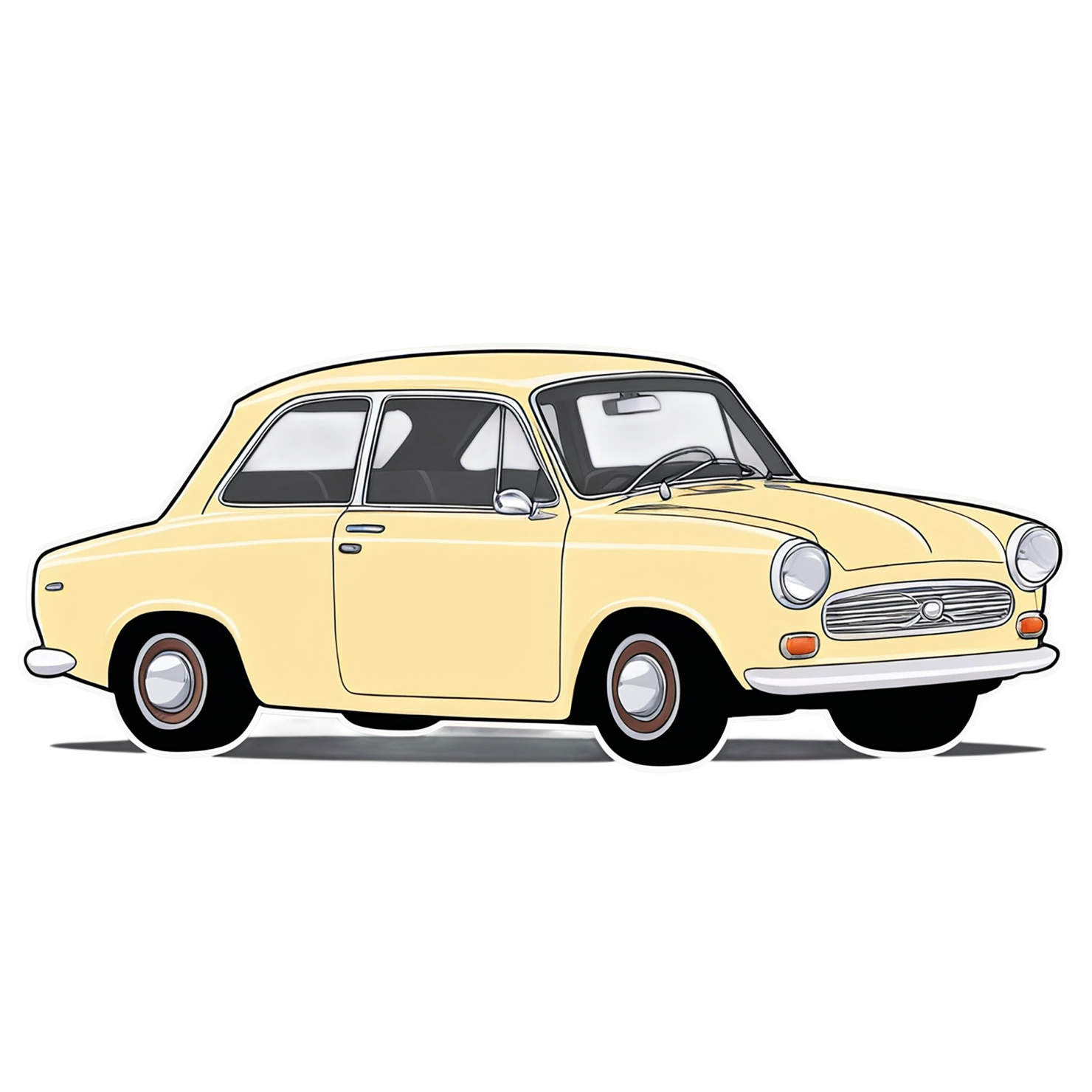 Car Cute sticker isolated on transparent background #14062
