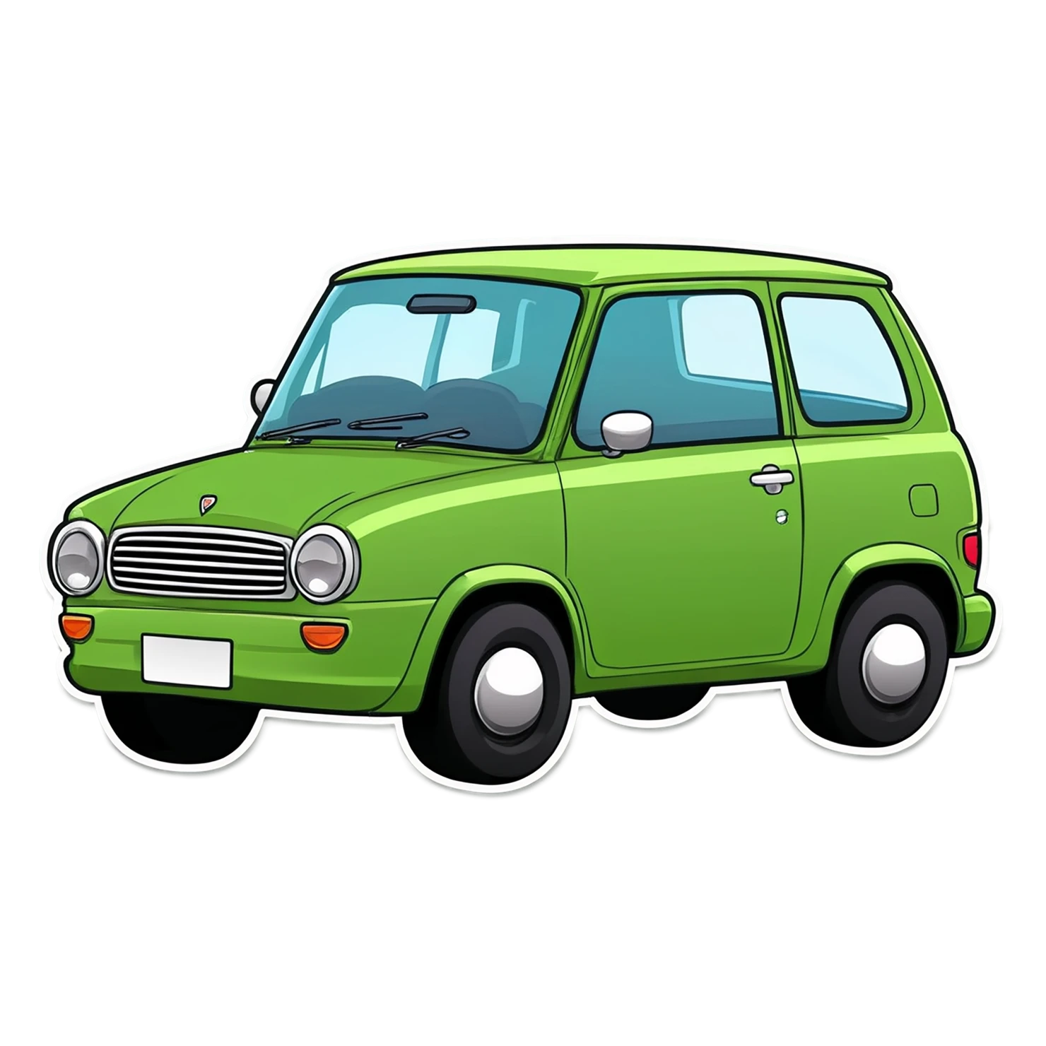 Car Cute sticker isolated on transparent background #14063