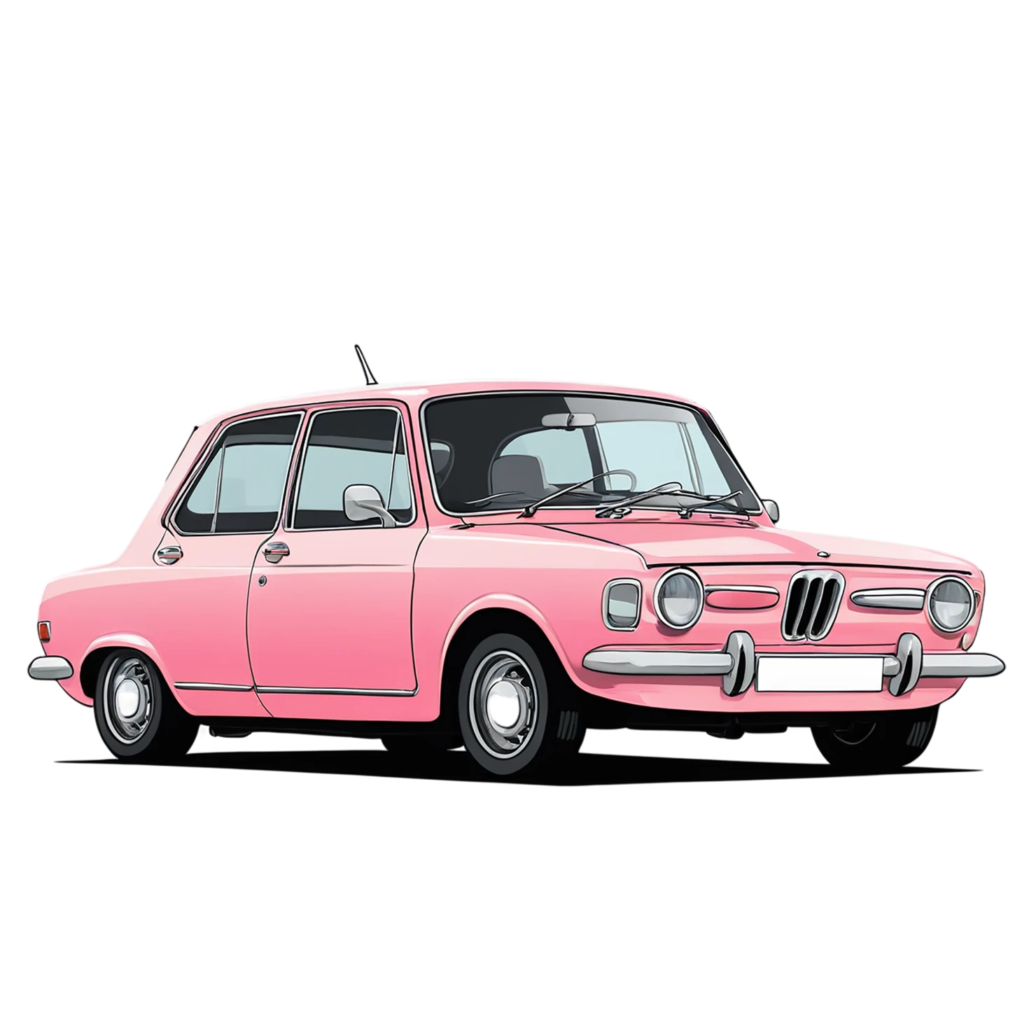 Car Cute sticker isolated on transparent background #14066