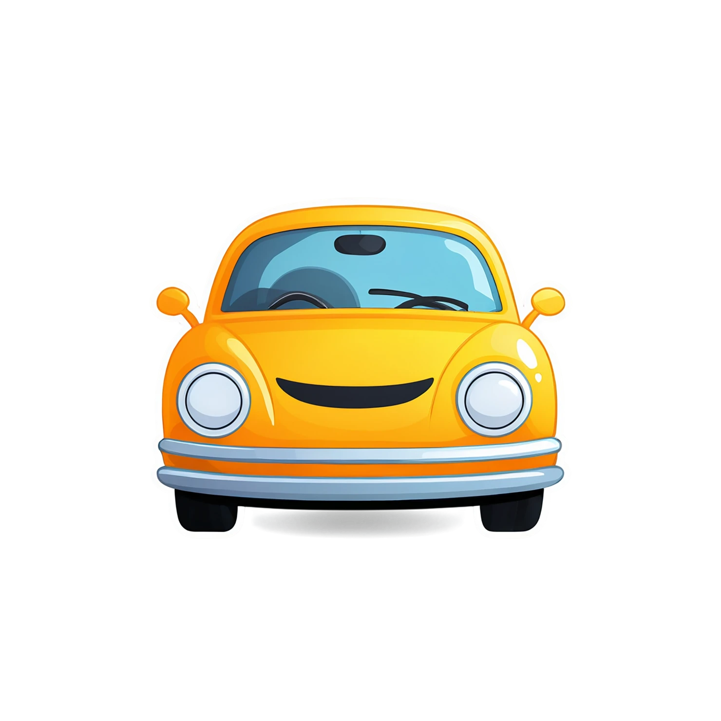 Car Cute sticker isolated on transparent background #14067