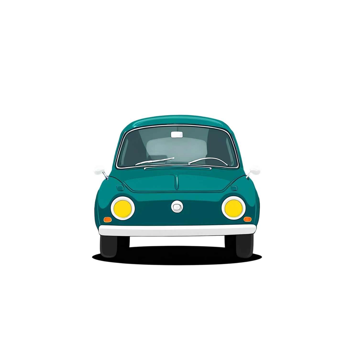 Car Cute sticker isolated on transparent background #14069