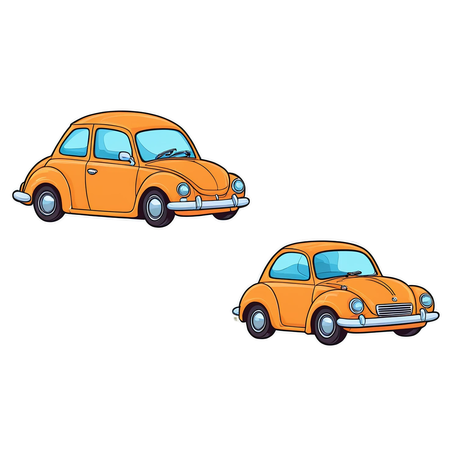 Car Cute sticker isolated on transparent background #14071