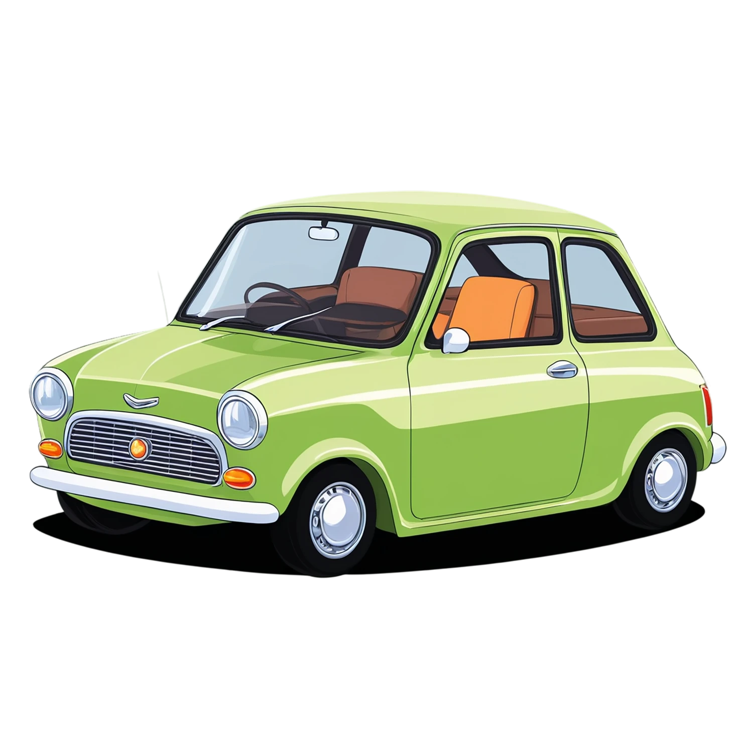 Car Cute sticker isolated on transparent background #14075