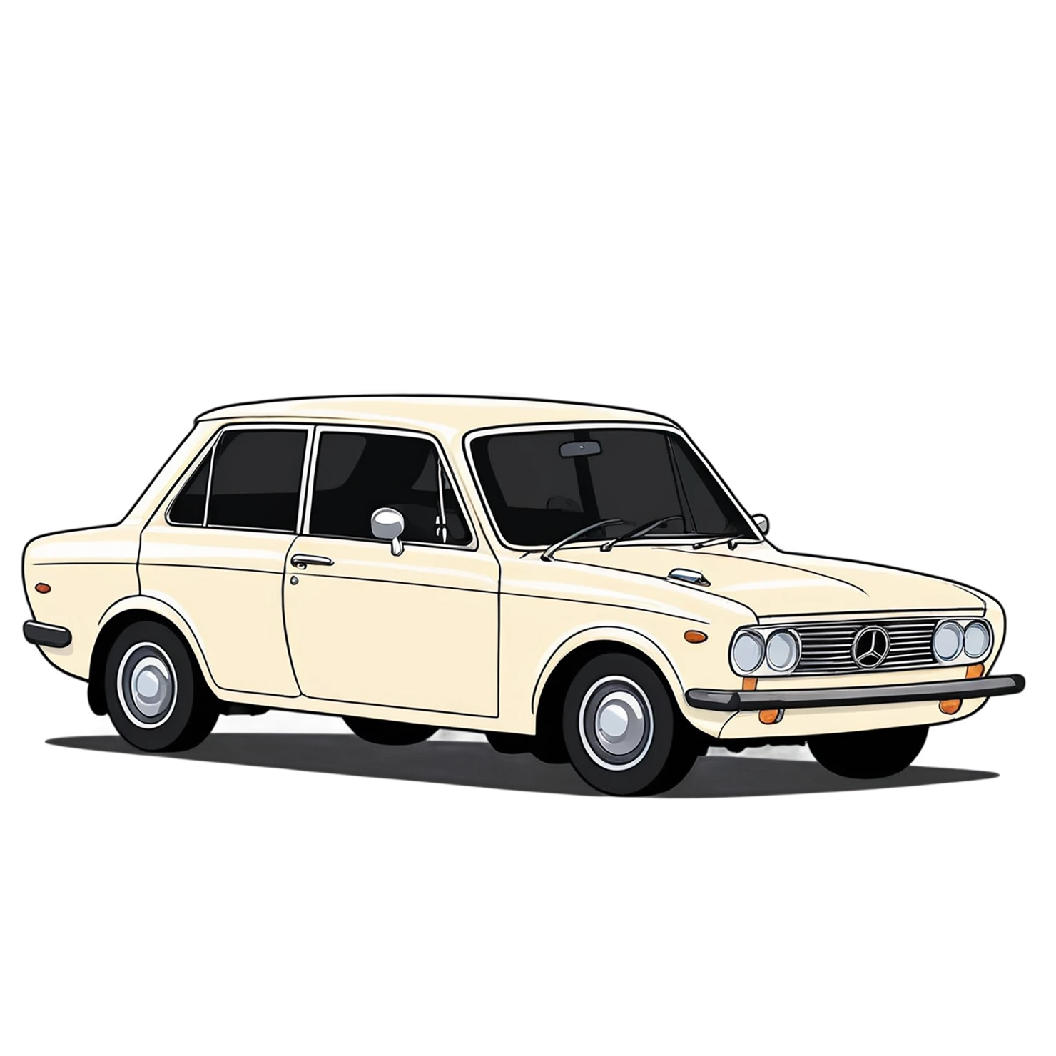 Car Cute sticker isolated on transparent background #14078